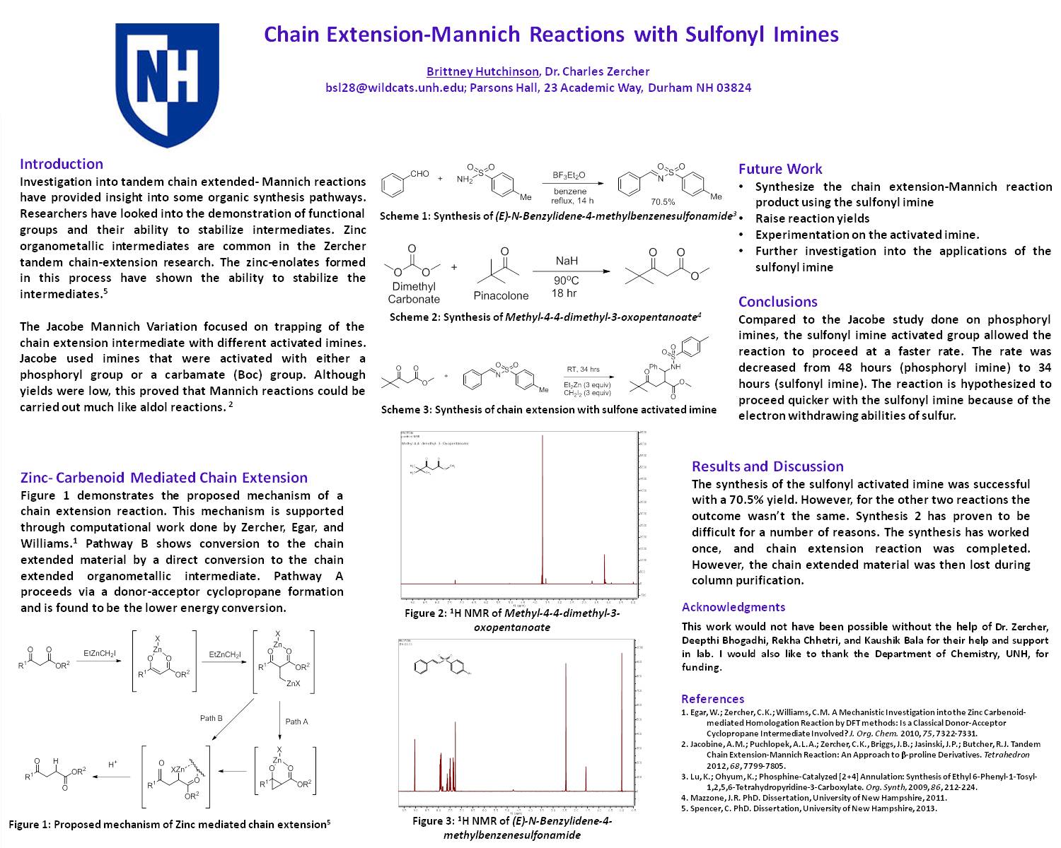 Chain Extension Mannich Reactions With Sulfonyl Imines by brittney1718