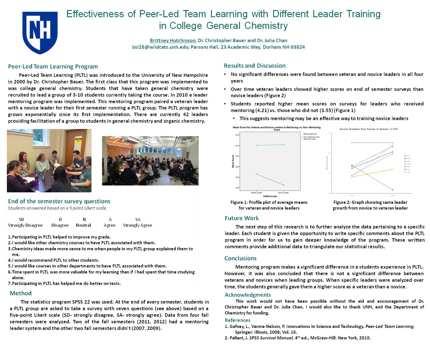 Effectiveness Of Peer-Led Team Learning In College General Chemistry by brittney1718