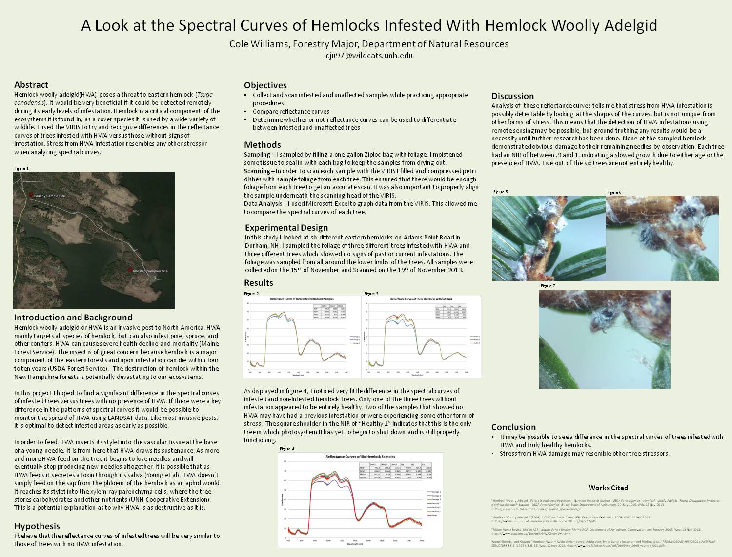 A Look At The Spectral Curves Of Hemlocks Infested With Hemlock Woolly Adelgid by cju97