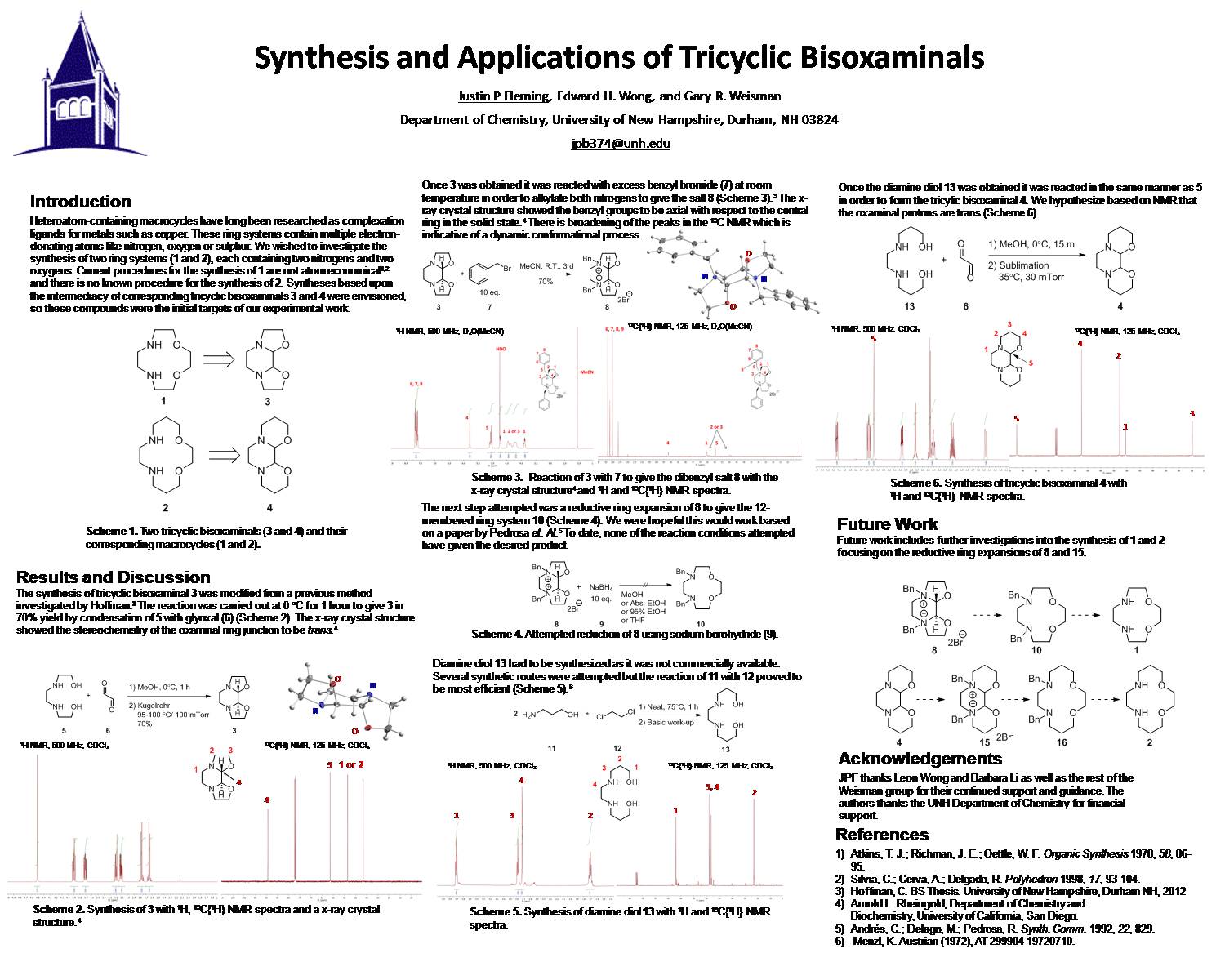 Synthesis And Applications Of Tricyclic Bisoxaminals by jpb374