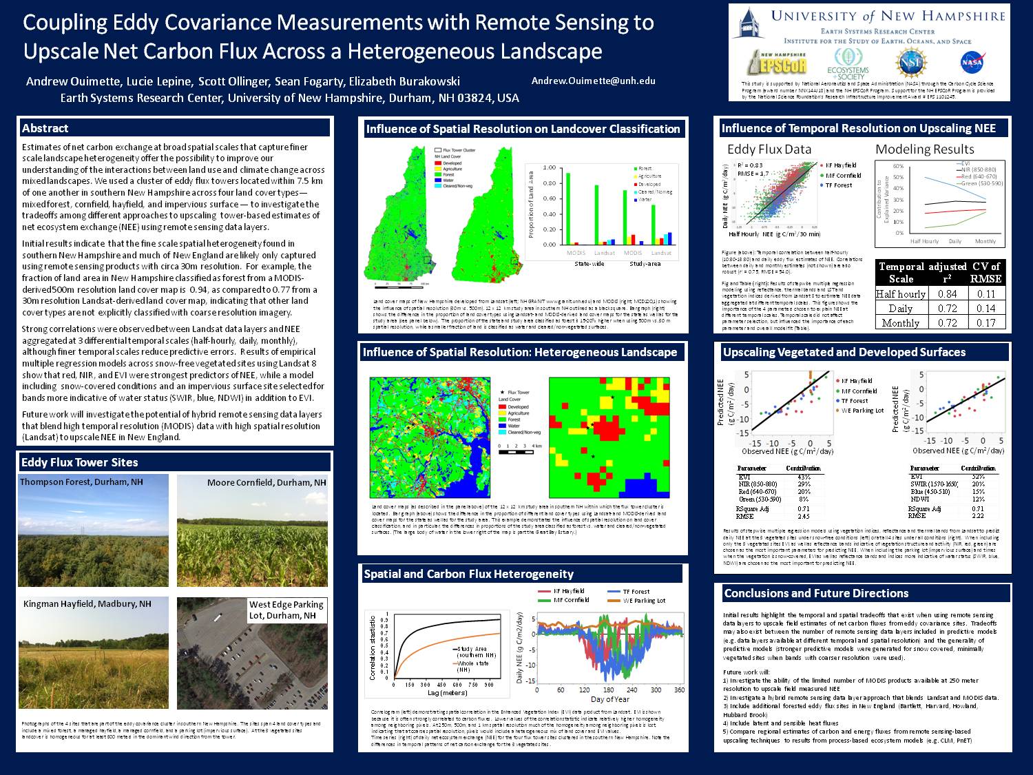 Coupling Eddy Covariance Measurements With Remote Sensing To Upscale Net Carbon Flux Across A Heterogeneous Landscape by lucie