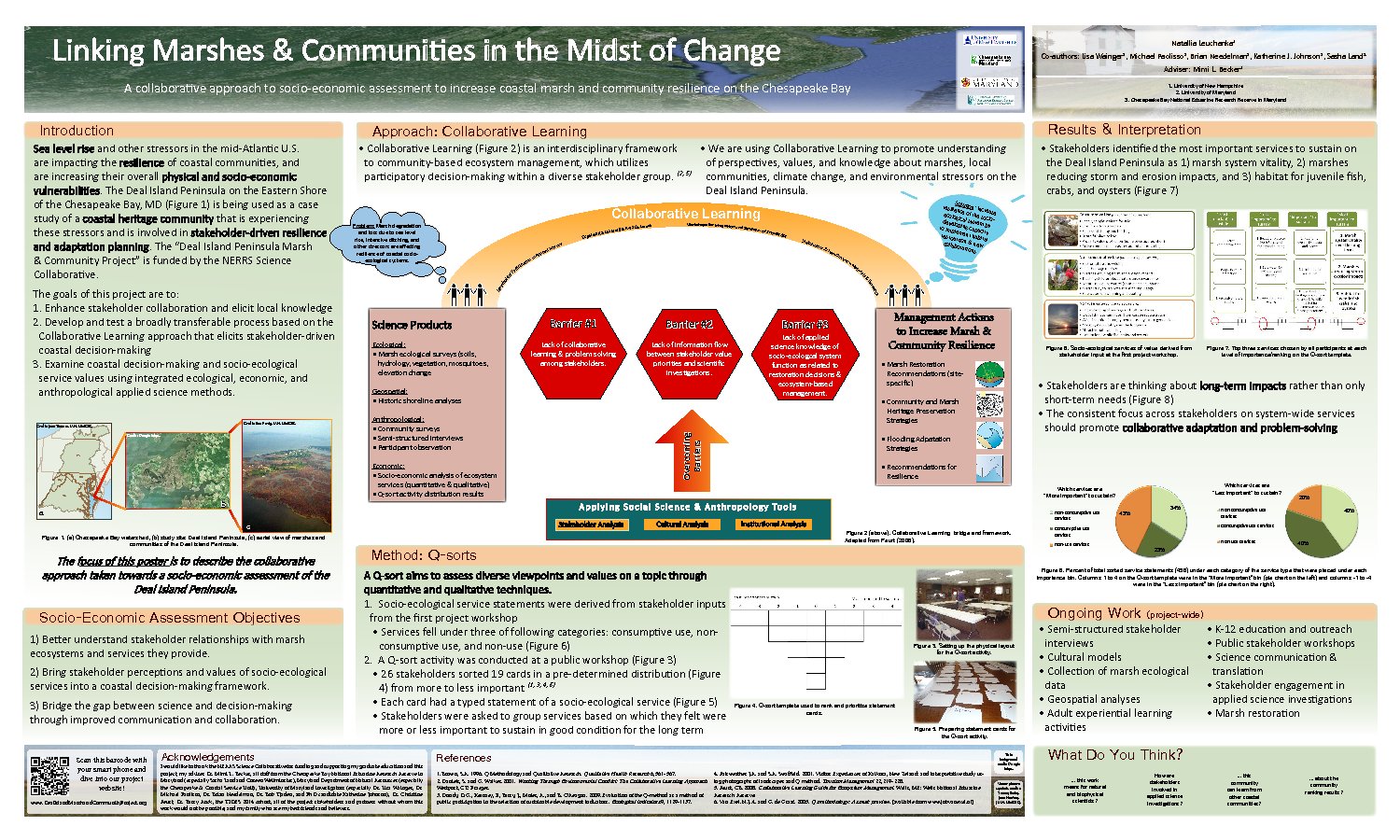 A Collaborative Approach To Socio-Economic Assessment To Increase Coastal Marsh And Community Resilience On The Chesapeake Bay by nhe4