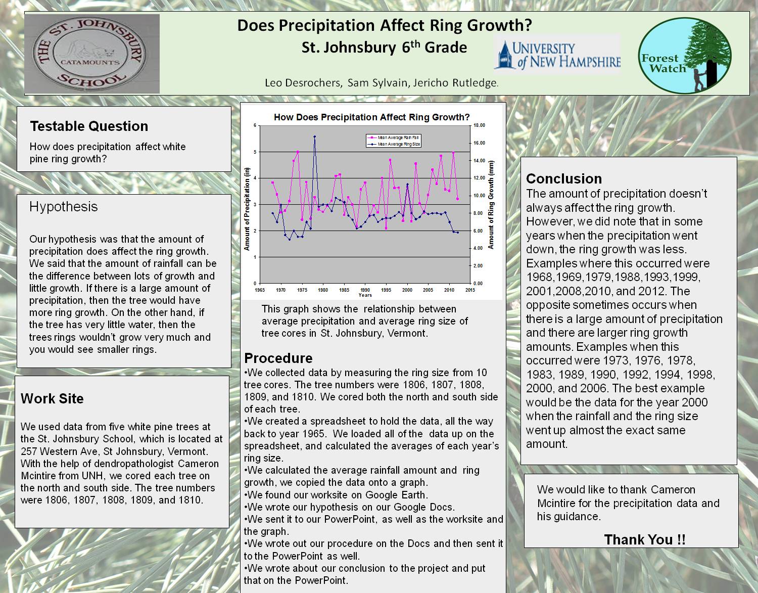Does Precipitation Affect Ring Growth by obwurzburg