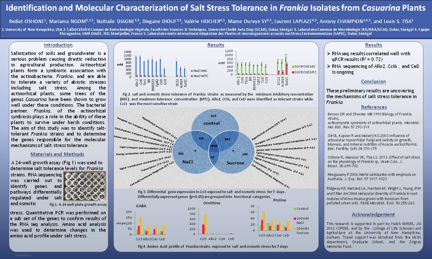 Identification And Molecular Characterization Of Salt Stress Tolerance In Frankia Isolates From Casuarina Plants by rts42