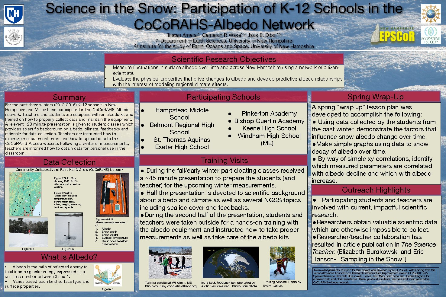 Science In The Snow: Participation Of K-12 Educators In The Cocorahs-Albedo Network by tov4