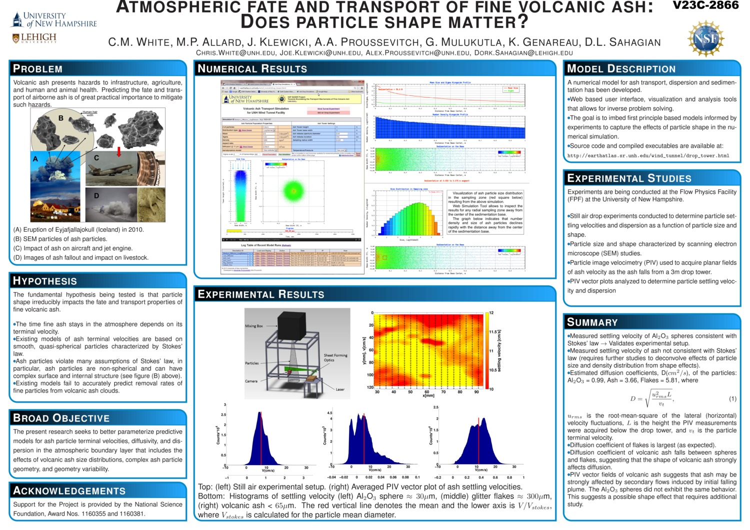 Atmospheric Fate And Transport Of Fine Volcanic Ash: Does Particle Shape Matter? by alexp