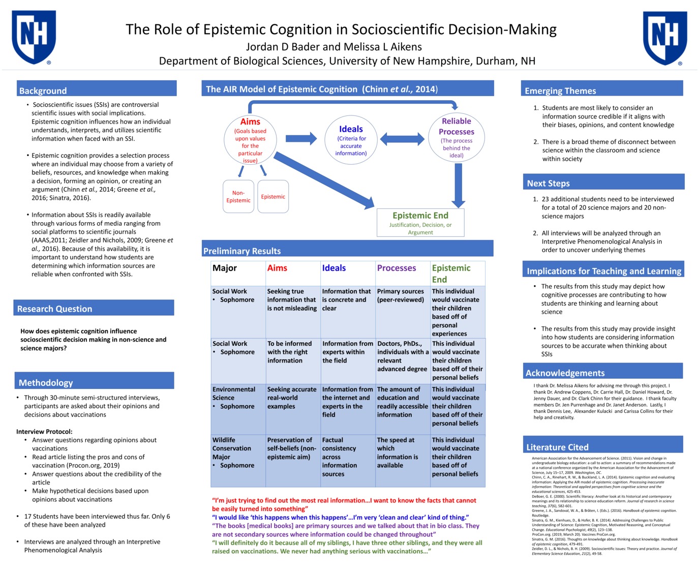 The Role Of Epistemic Cognition In Socioscientific Decision-Making by Jb1410