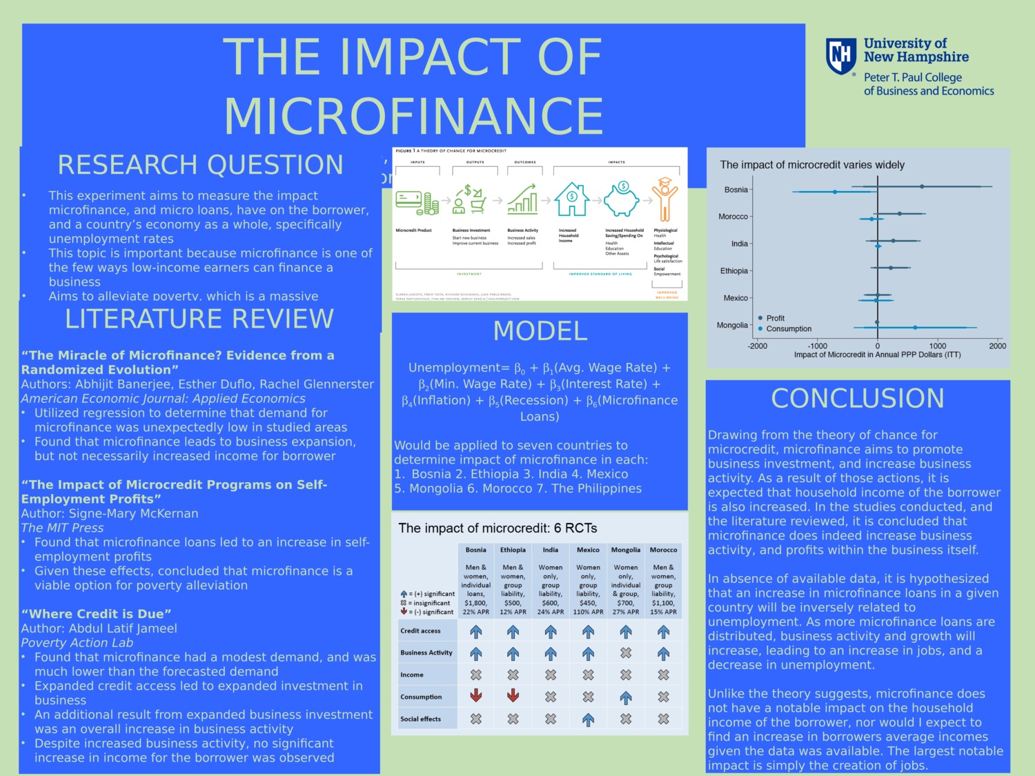 The Impact Of Microfinance by cmg2003