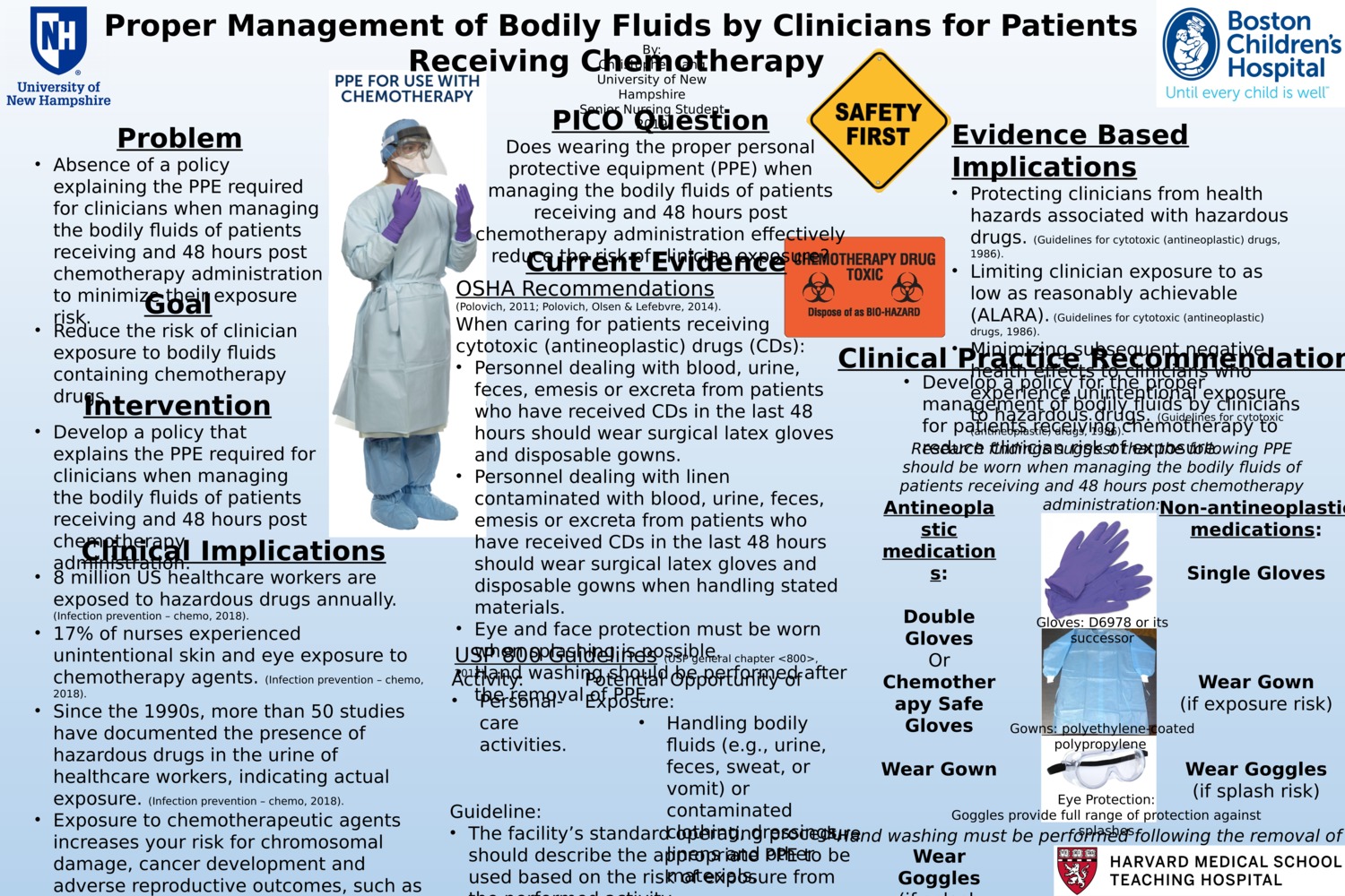 Proper Management Of Bodily Fluids By Clinicians For Patients Receiving Chemotherapy by crl1005