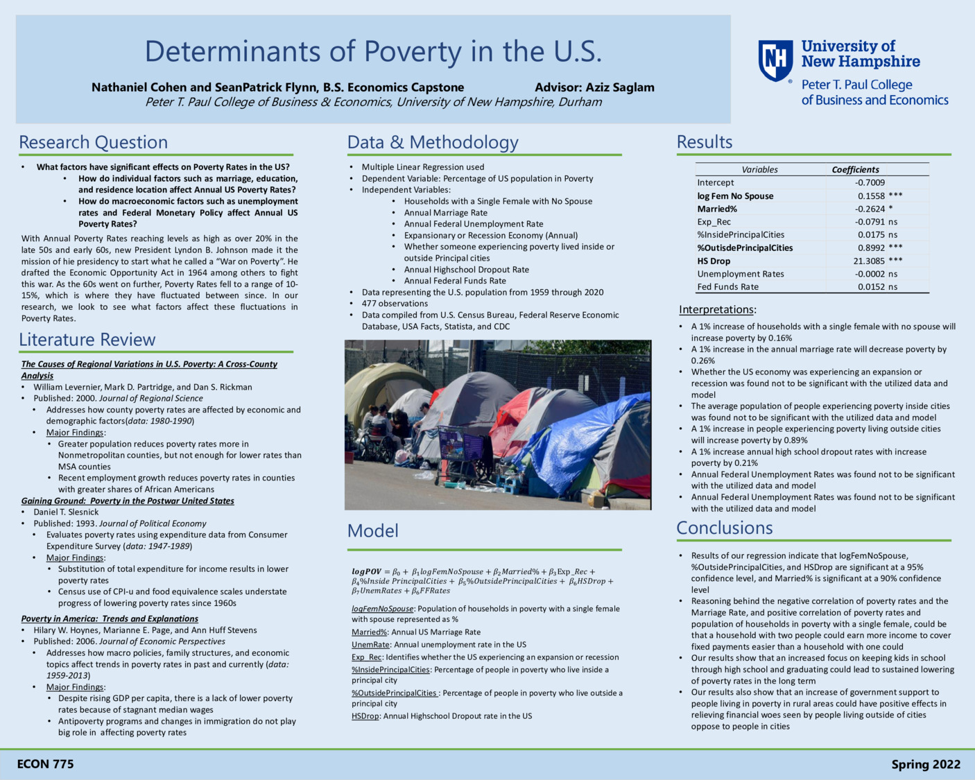 Factors Of Poverty In The U.S. by NCohen24