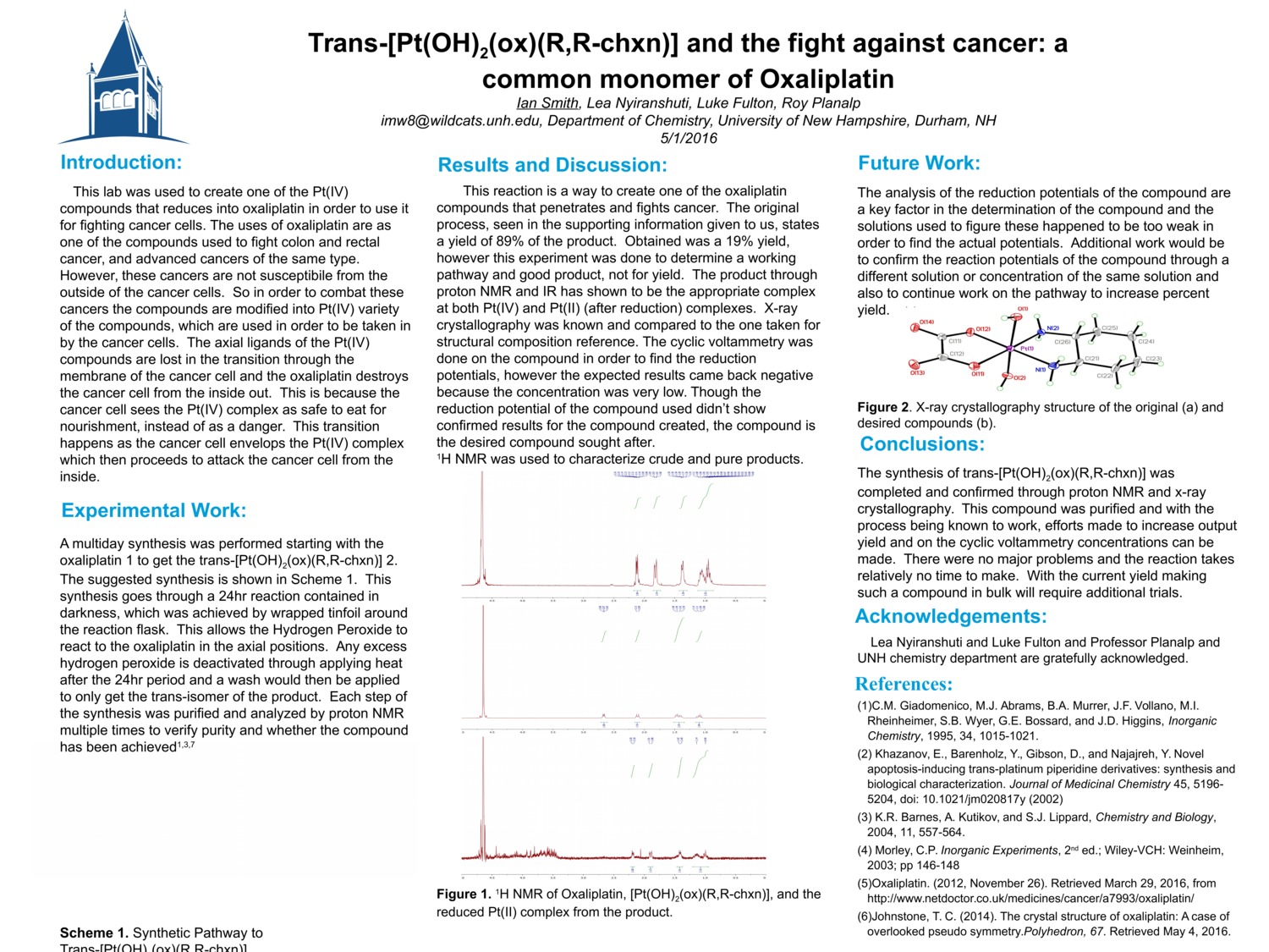 Trans-[Pt(Oh)2(Ox)(R,R-Chxn)] And The Fight Against Cancer: A Common Derivative Of Oxaliplatin by imw8