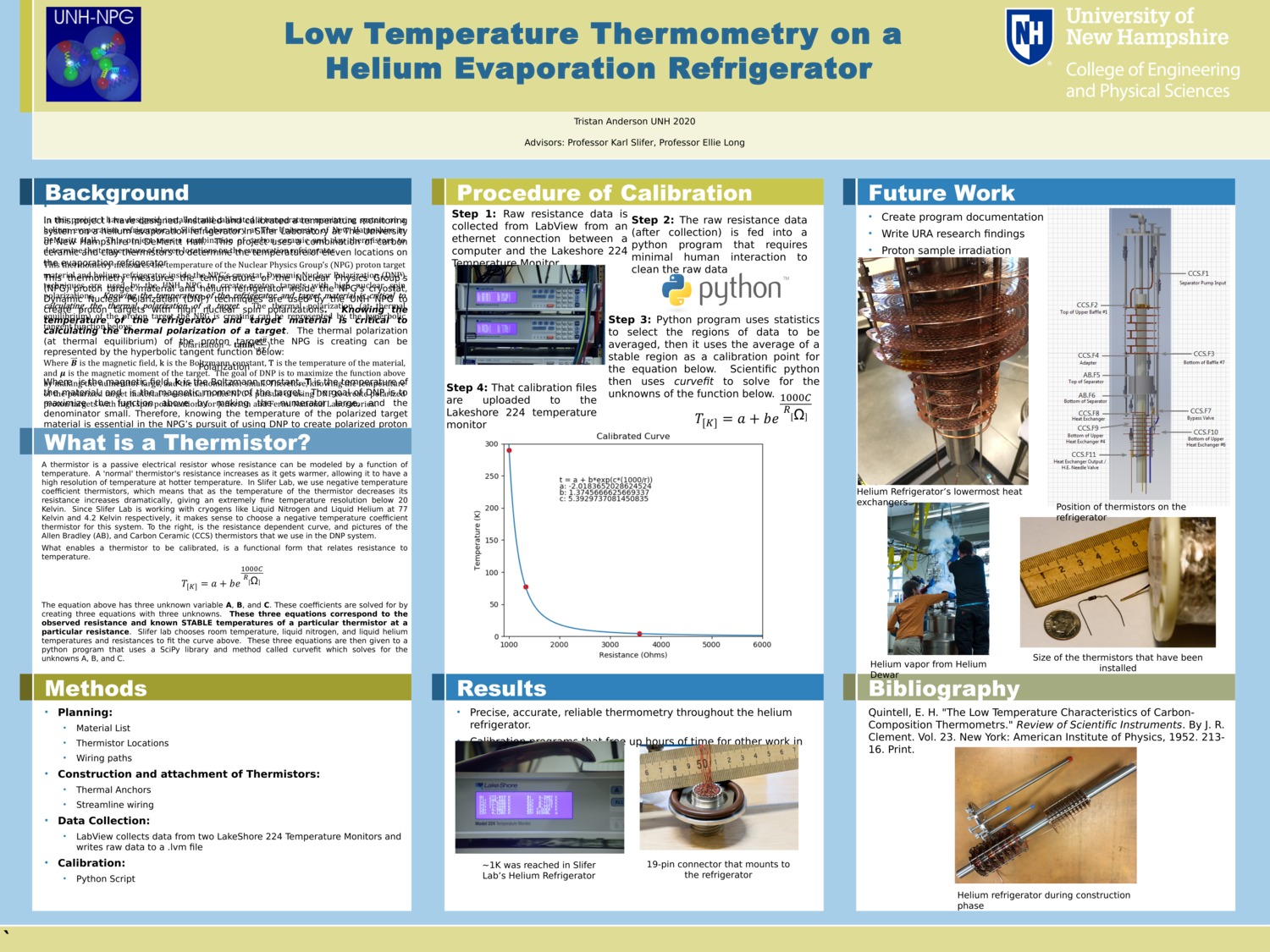 Low Temperature Thermometry On A Helium Evaporation Refrigerator by vipers356