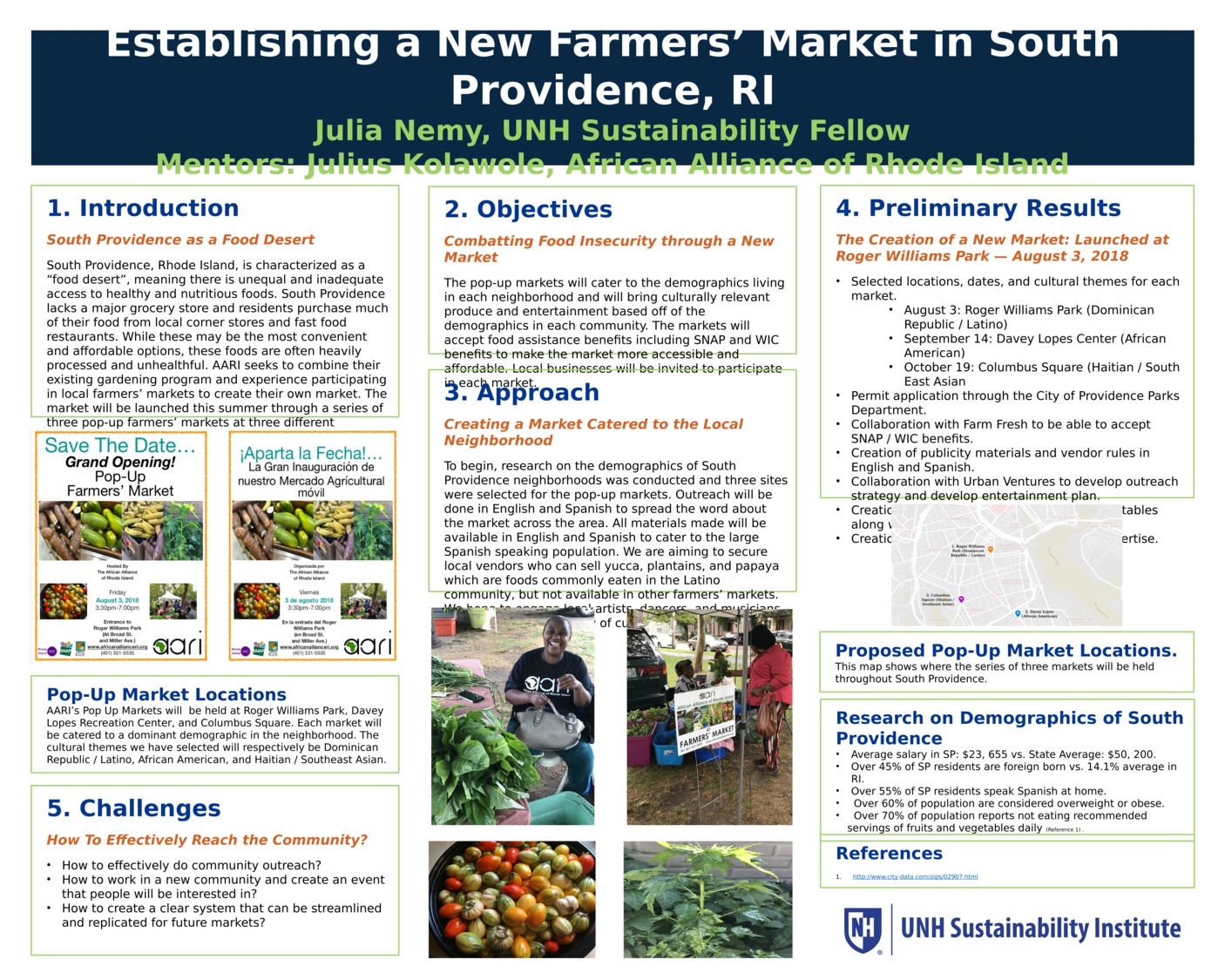 Establishing A New Farmers' Market In South Providence, Ri by Jnemy