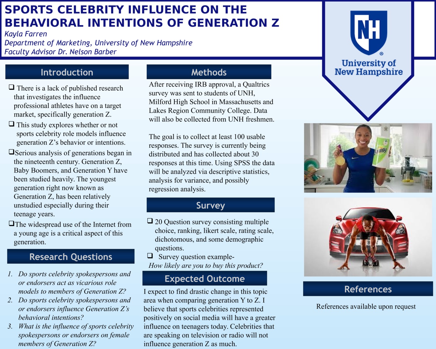 Sports Celebrity Influence On The Behavioral Intentions Of Generation Z by kmf2001