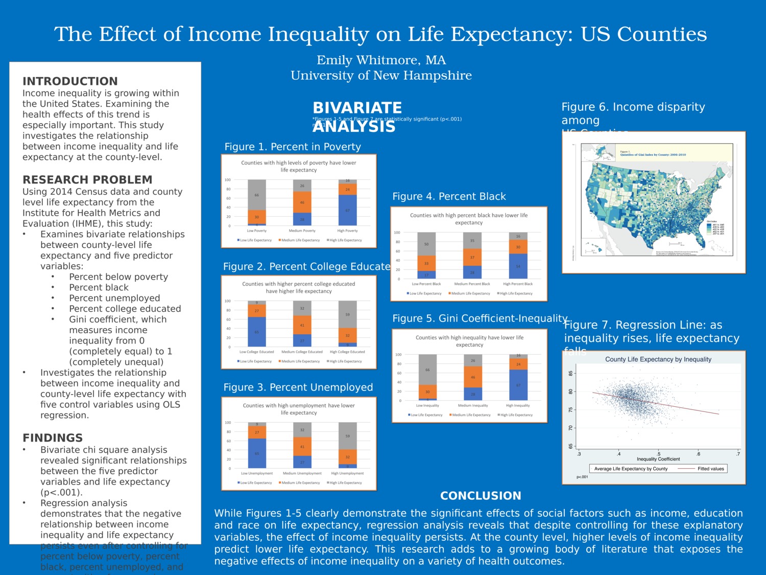 The Effects Of Income Inequality On Life Expectancy: Us Counties by eeh1011