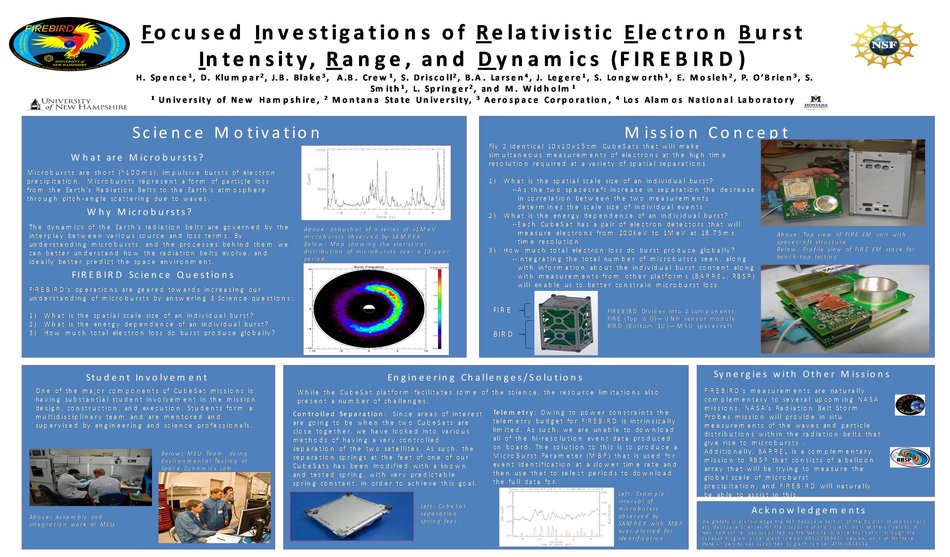 Focused Investigations Of Relativistic Electron Burst Intensity, Range, And Dynamics (Firebird) by abcrew