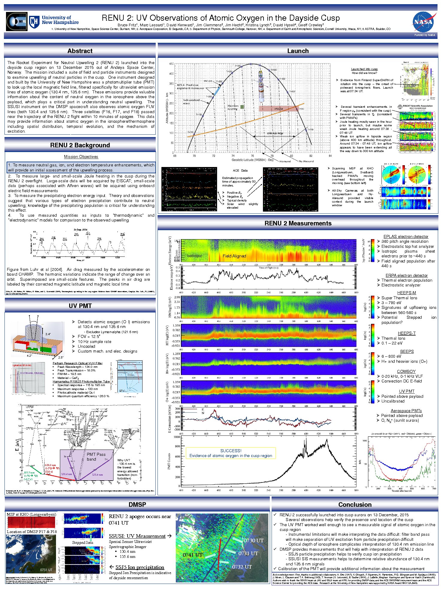 Renu 2: Uv Observations Of Atomic Oxygen In The Dayside Cusp by bfritz