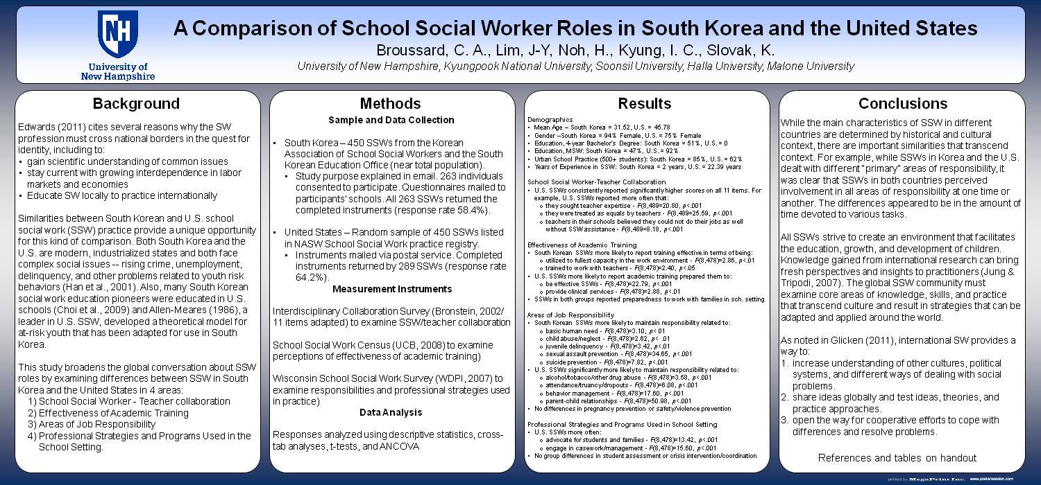 A Comparison Of School Social Worker Roles In South Korea And The United States by broussca
