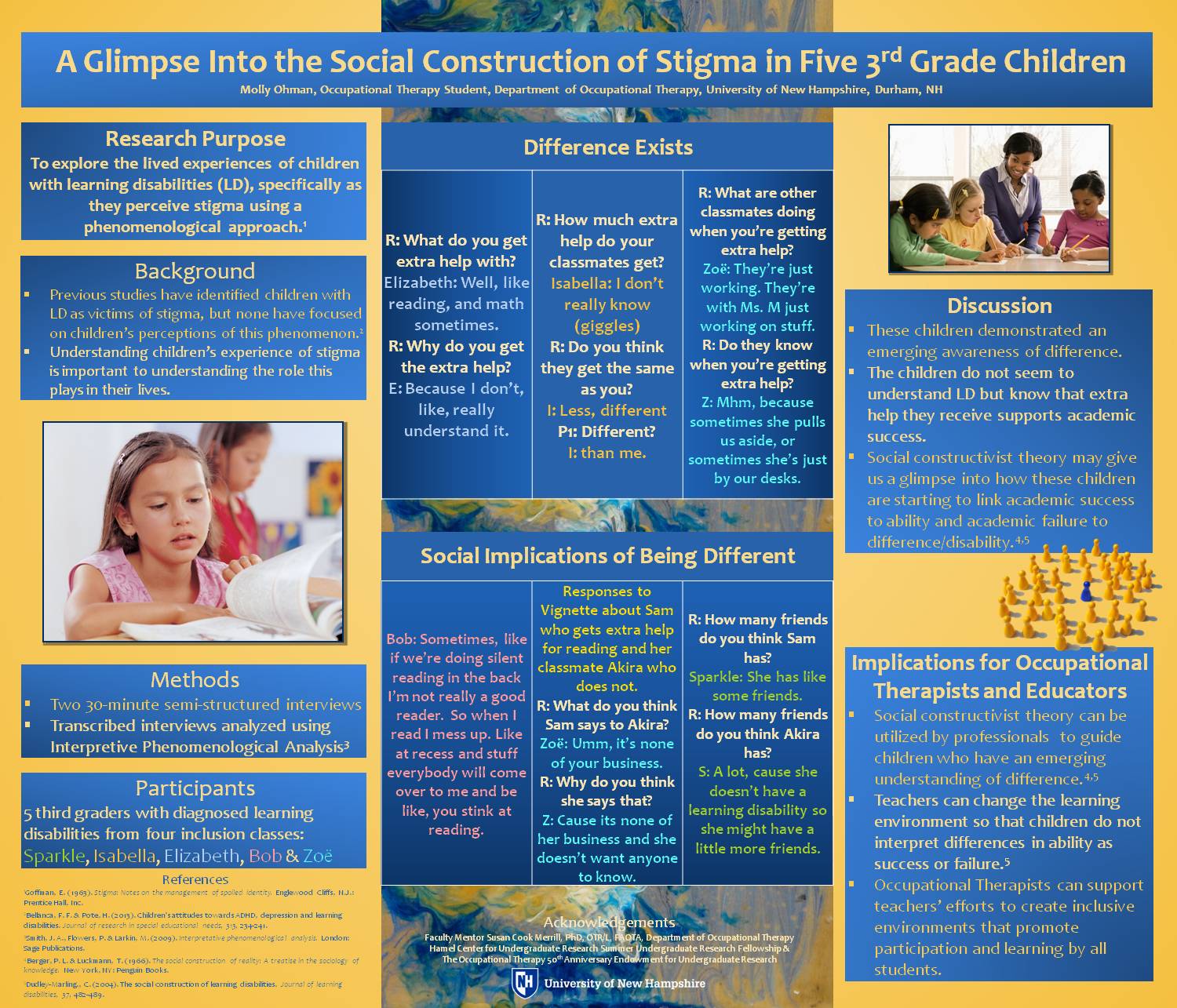 A Glimpse Into The Social Construction Of Stigma In Five 3rd Grade Children by mep224