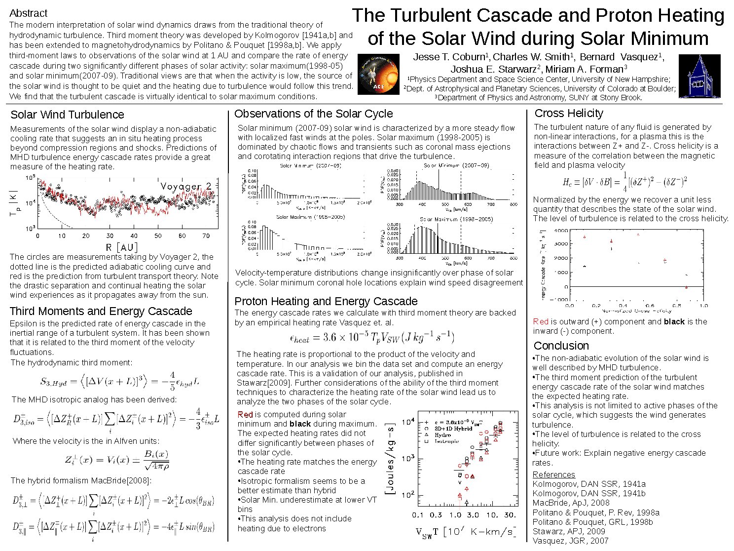 The Turbulent Cascade And Proton Heating Of The Solar Wind During Solar Minimum by jessecob13