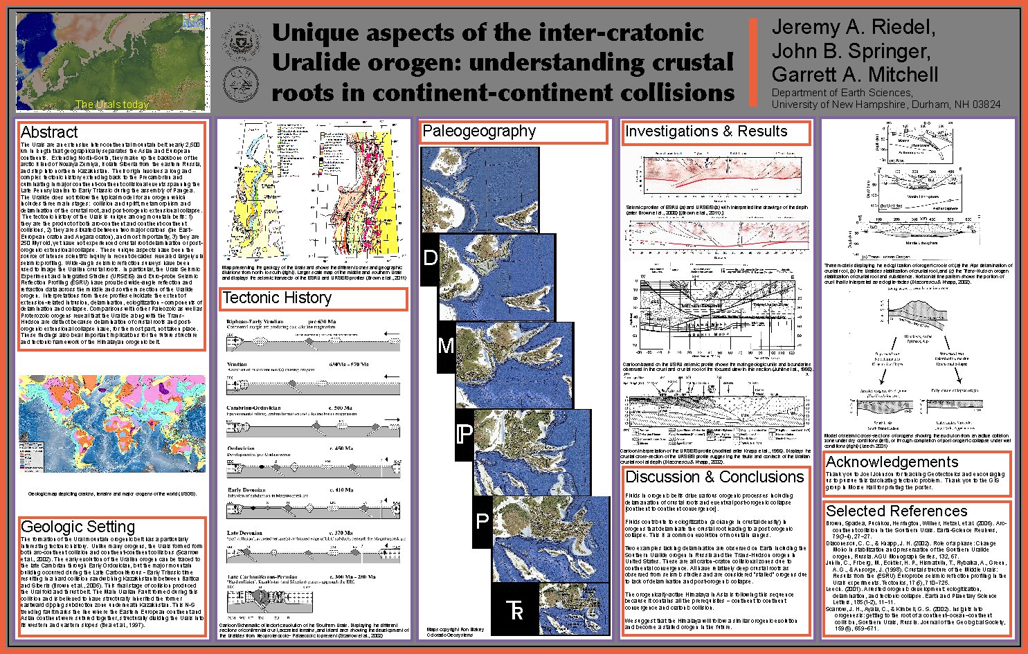 Unique Aspects Of The Inter-Cratonic Uralide Orogen: Understanding Crustal Roots In Continent-Continent Collisions by joeljohnson