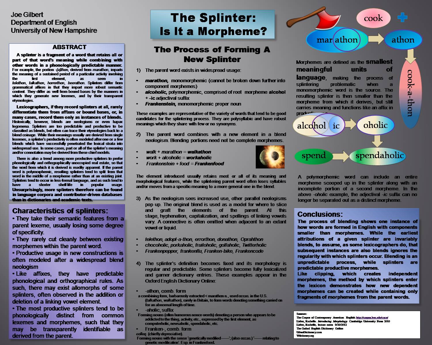 The Splinter: Is It A Morpheme? by jpg5