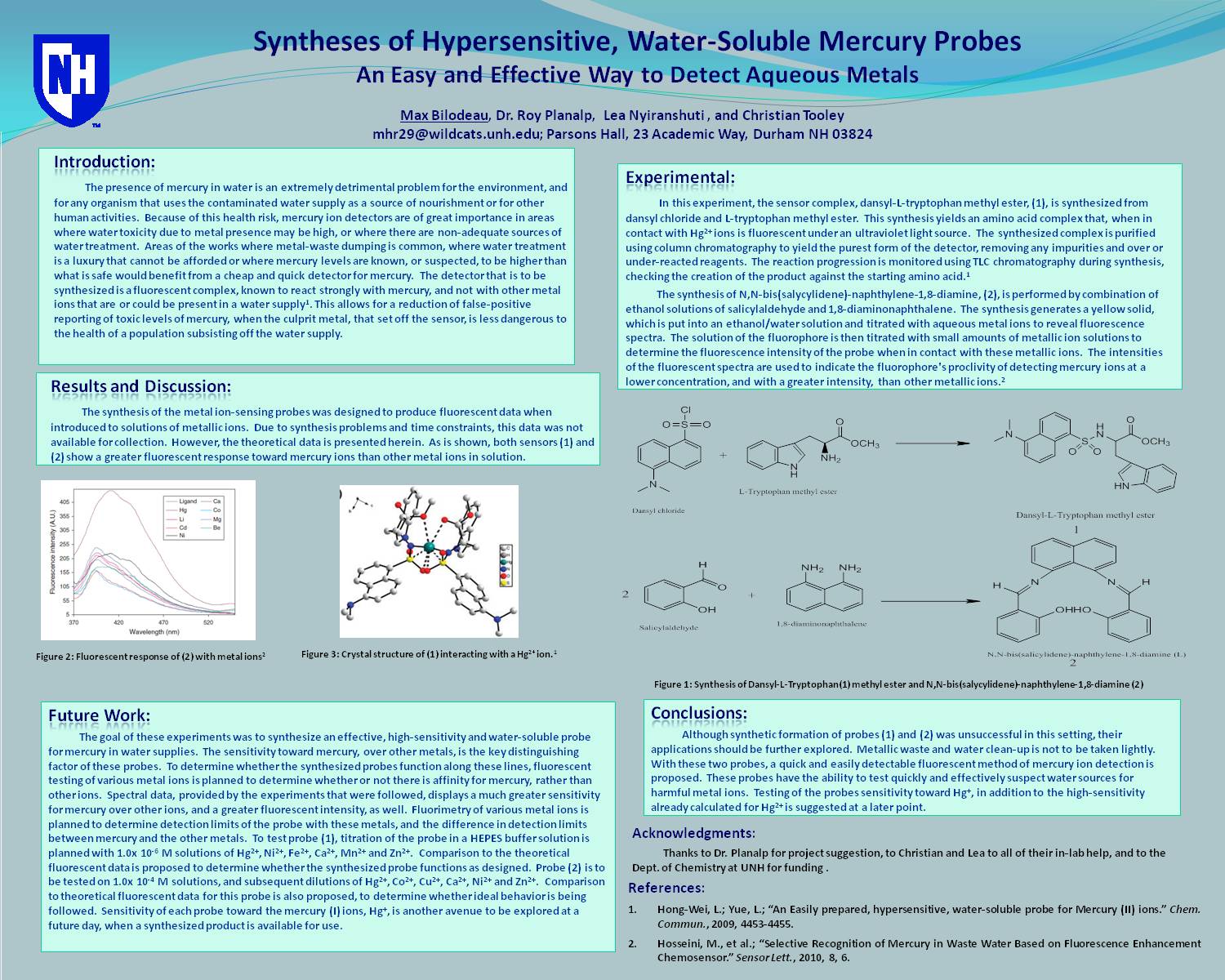 Syntheses Of Hypersensitive, Water-Soluble Mercury Probes by mhr29
