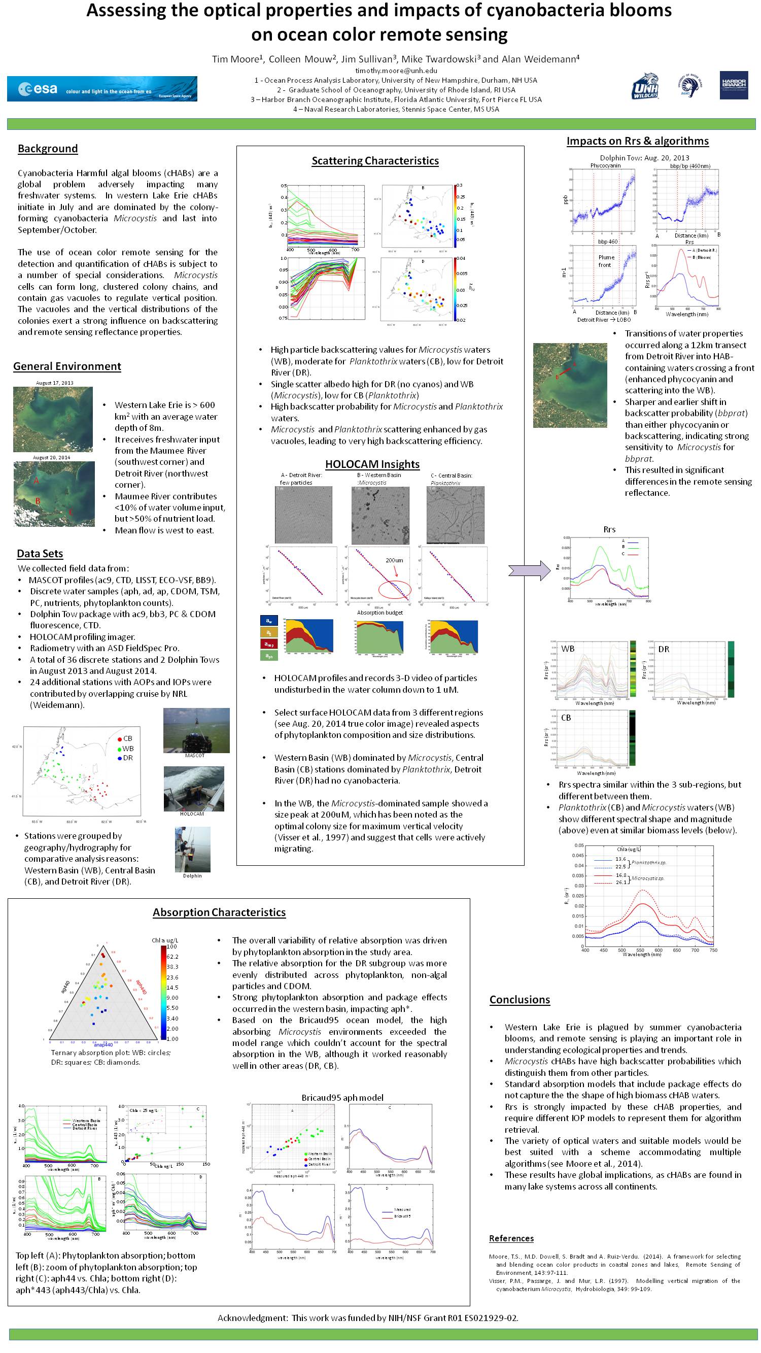Assessing The Impact Of Optical Properties Of Cyanobacteria Blooms On Bio-Optical Algorithms And Ocean Color Remote Sensing by tsmoore
