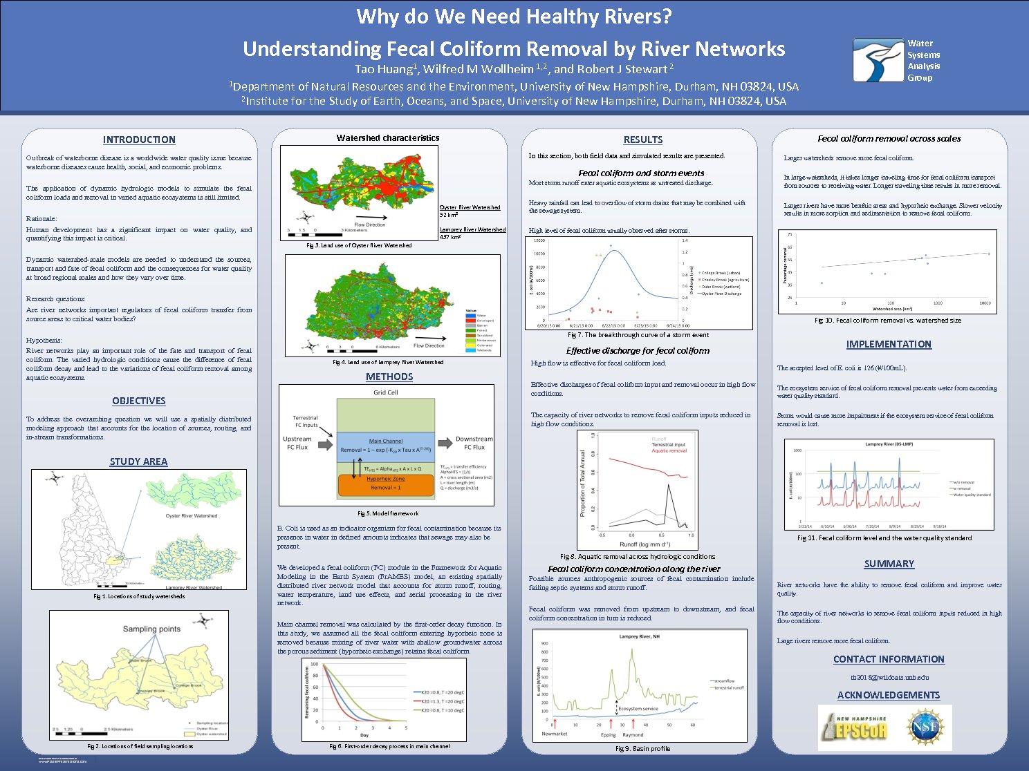 Why Do We Need Healthy Rivers? Understanding Fecal Coliform Removal By River Networks by tao_1988