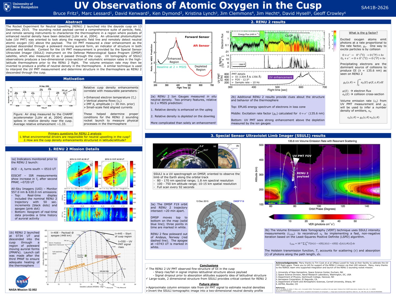 Uv Observations Of Atomic Oxygen In The Cusp by bfritz
