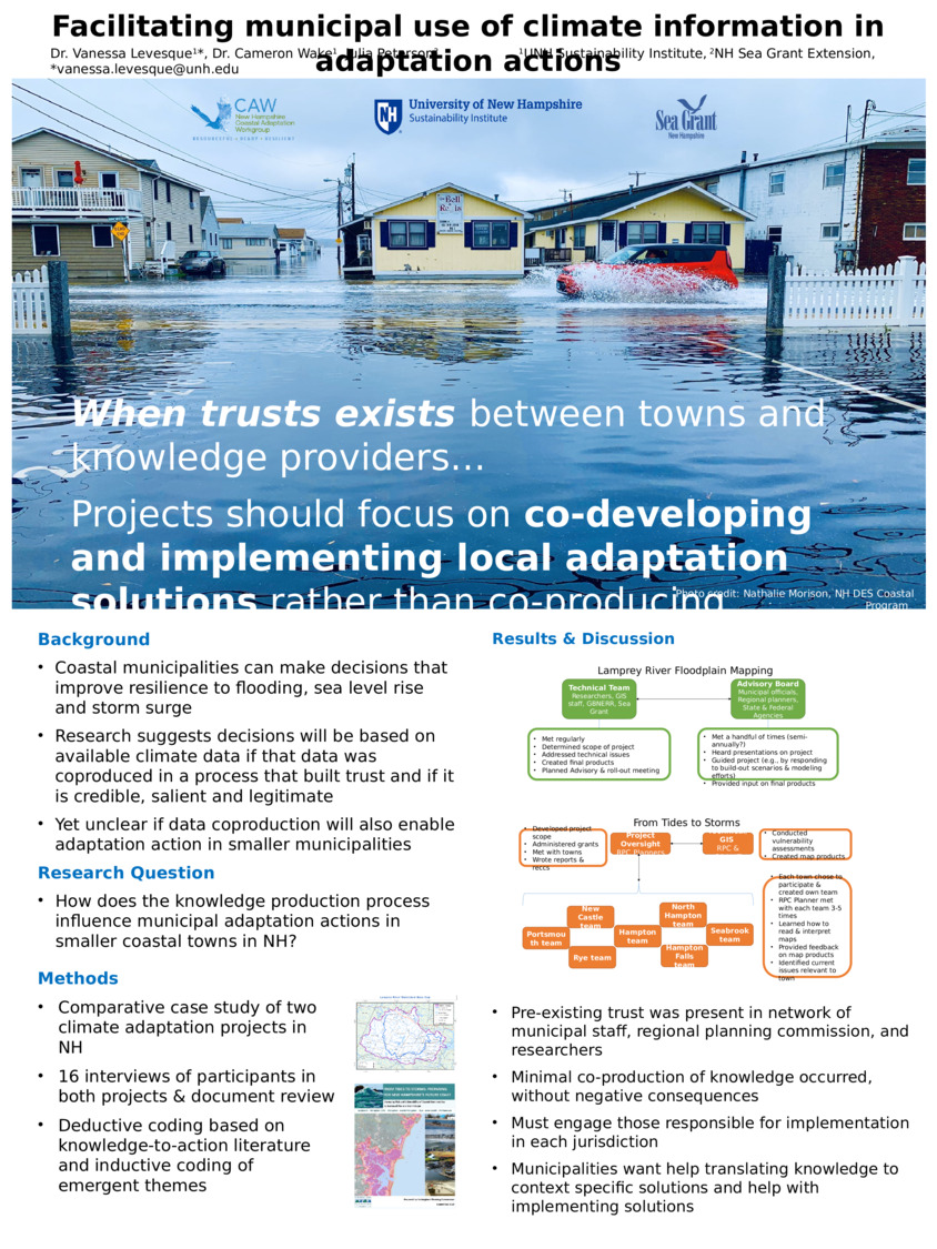 Facilitating Municipal Use Of Climate Information In Adaptation Actions by vro4