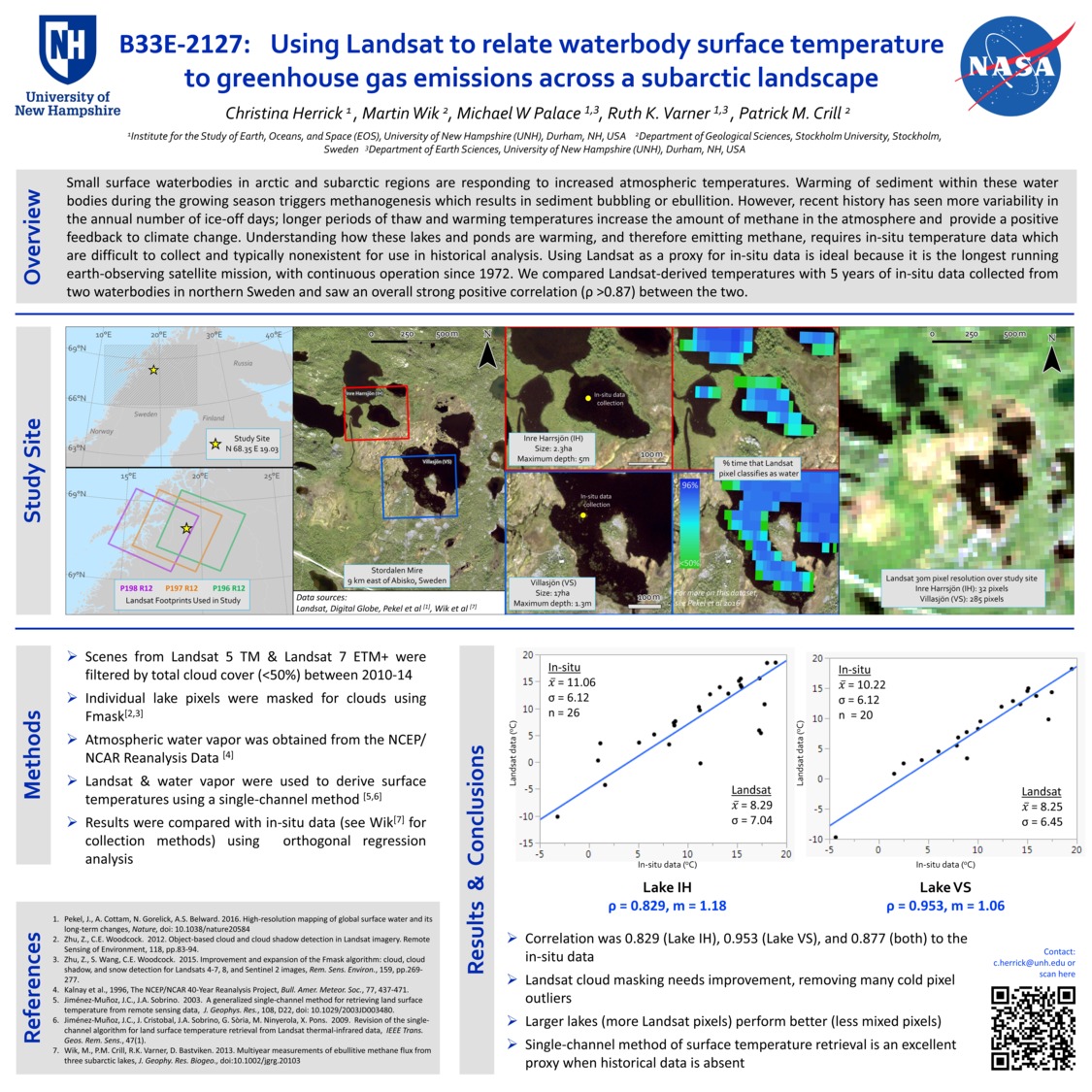 Using Landsat To Relate Waterbody Surface Temperature To Greenhouse Gas Emissions Across A Subarctic Landscape by herrick