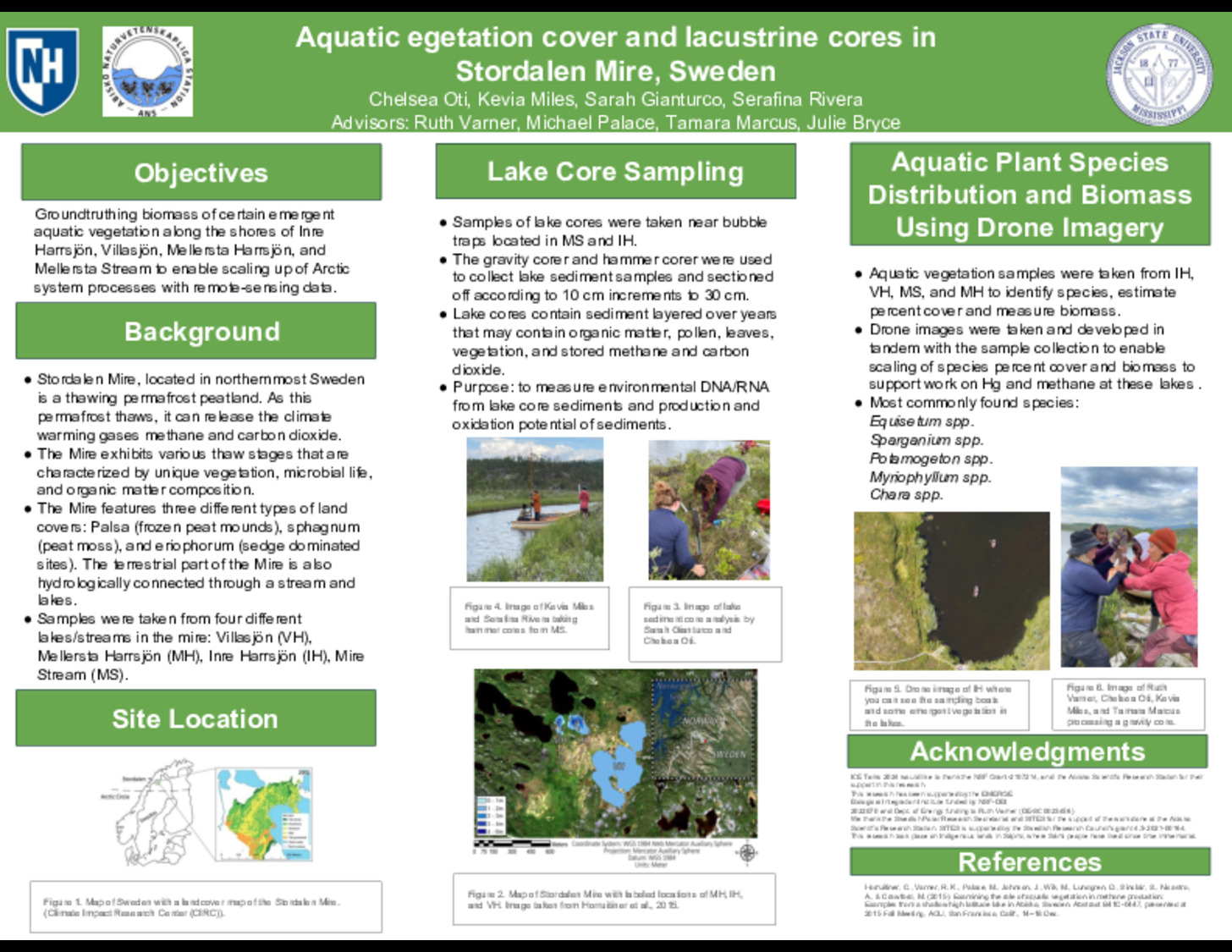 Aquatic Vegetation Cover And Lacustrine Cores In  Stordalen Mire, Sweden by sr1570