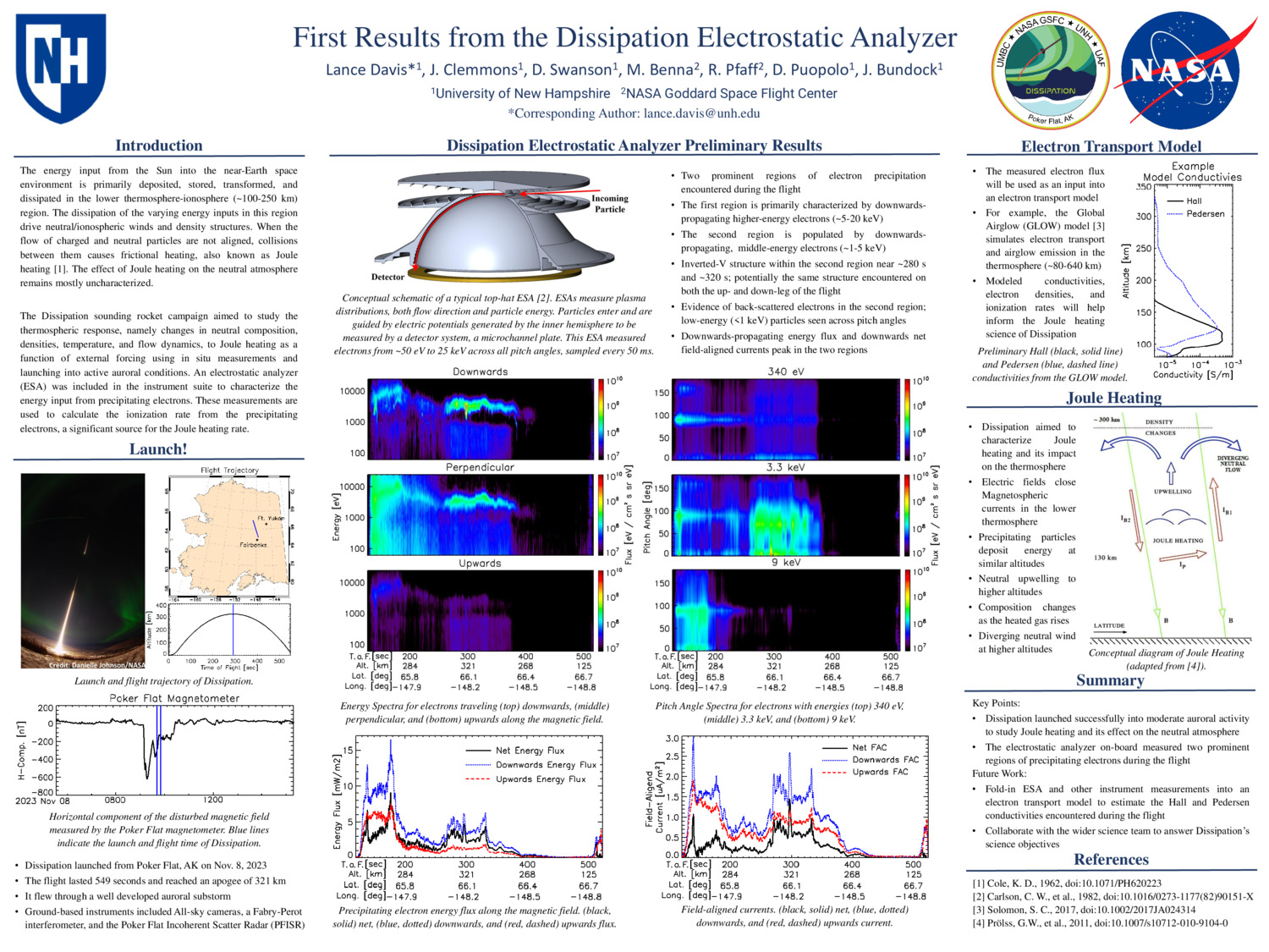 First Results From The Dissipation Electrostatic Analyzer by Ldavis