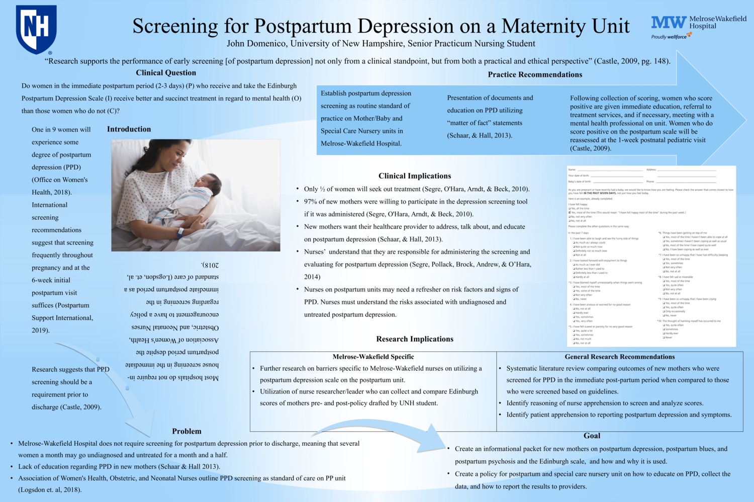 Screening For Postpartum Depression On A Maternity Unit by jrd2006