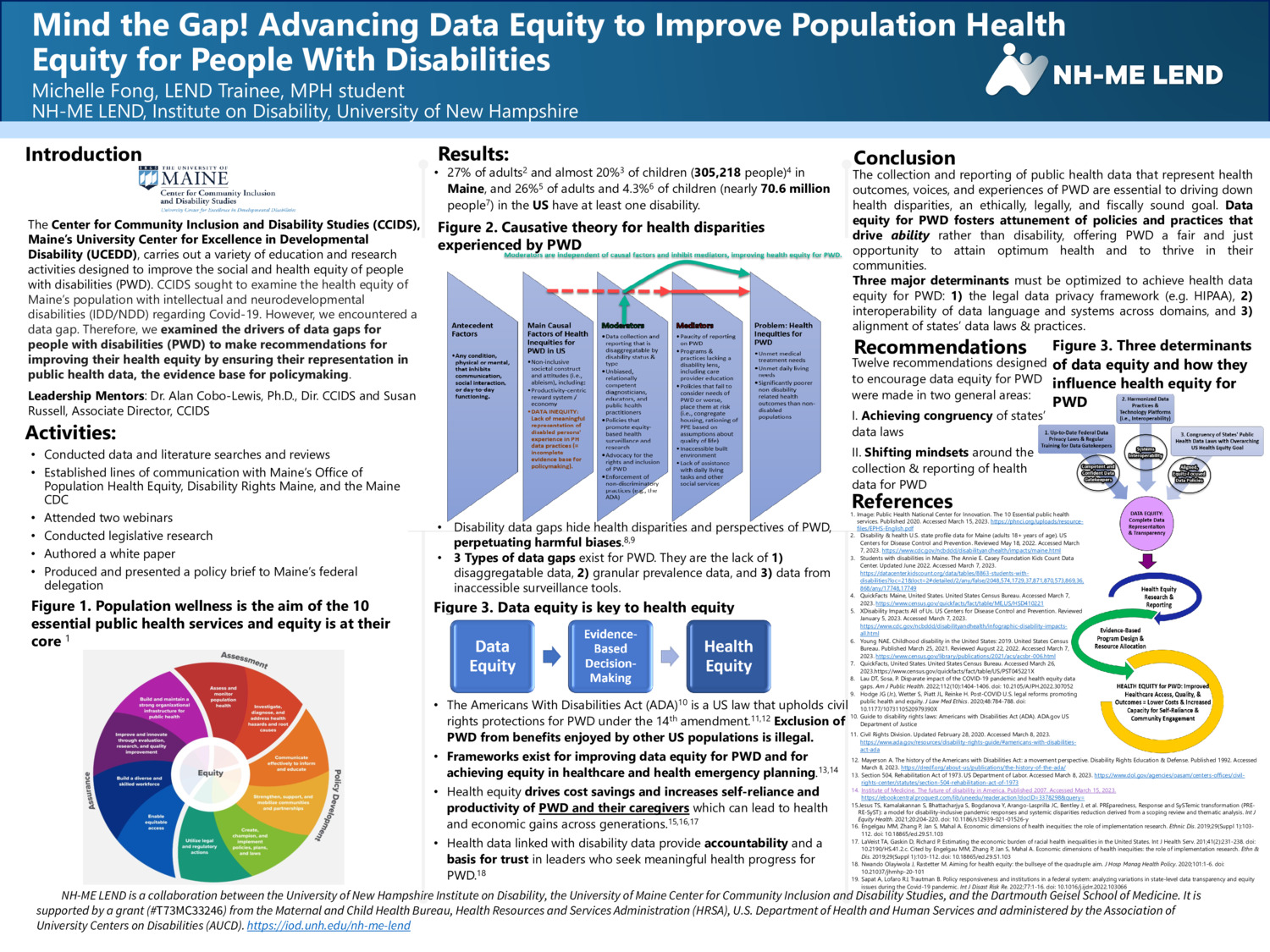 Mind The Gap! Advancing Data Equity To Improve Population Health Equity For People With Disabilities by mxf1419