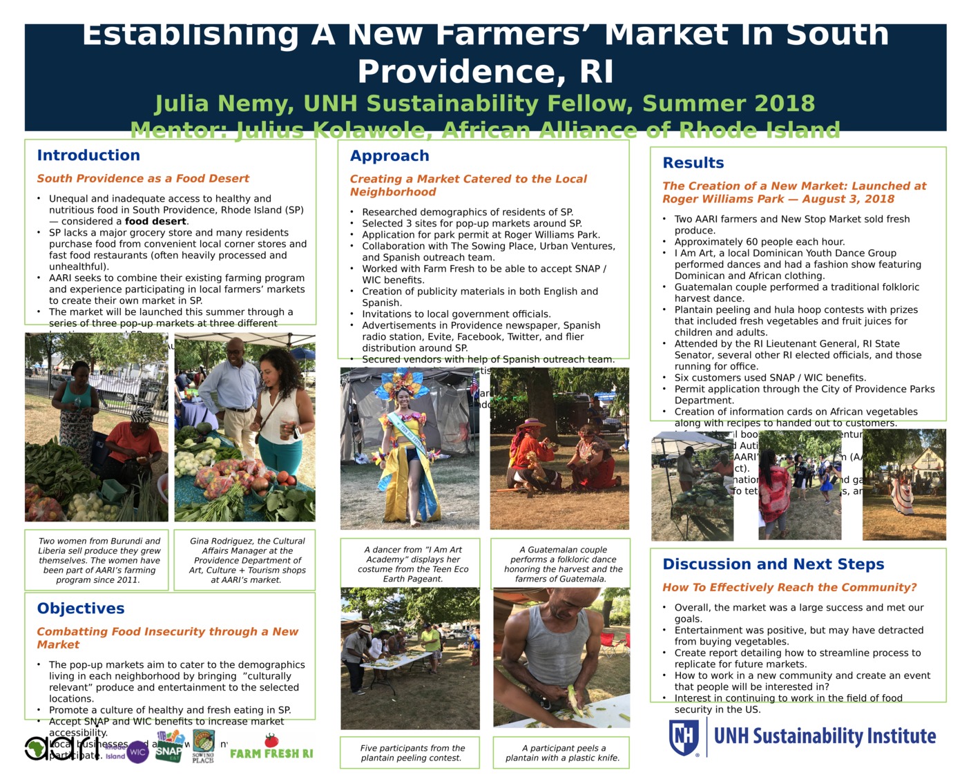 Establishing A New Farmers' Market In South Providence, Ri by juliacnemy