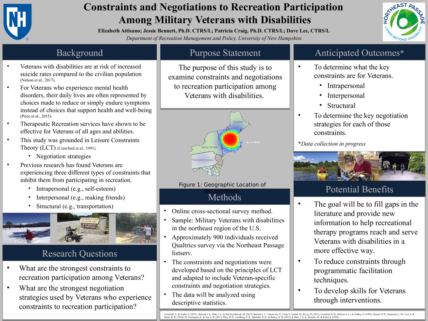 Constraints And Negotiations To Recreation Participation Among Military Veterans With Disabilities by eaq84
