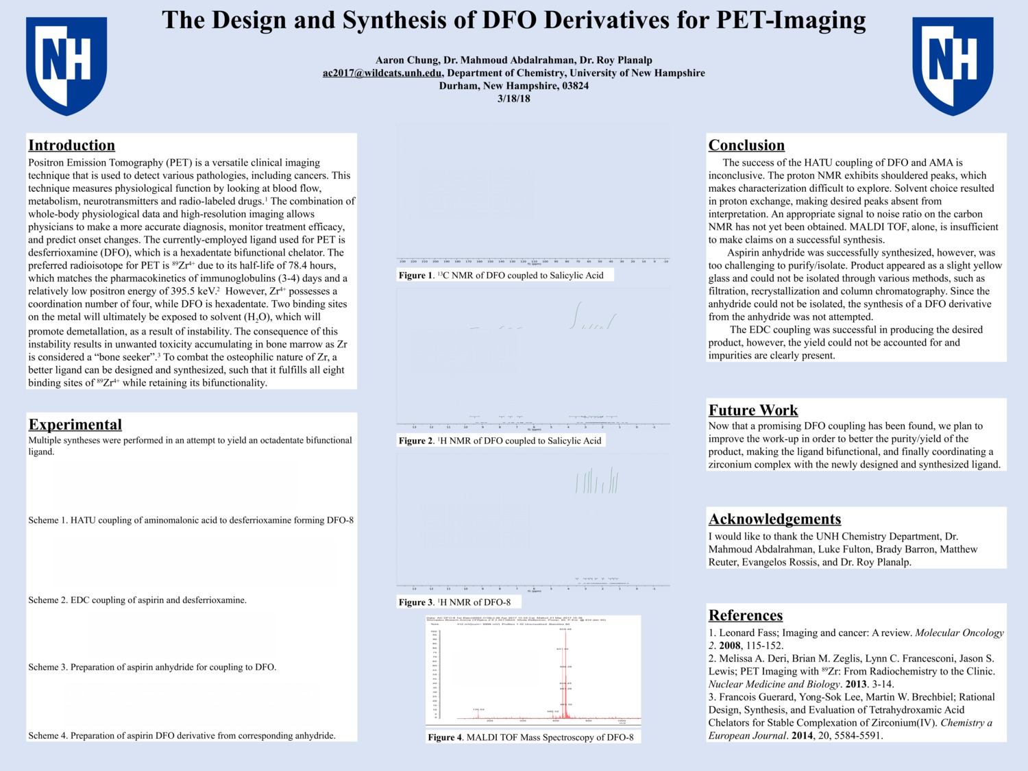 The Design And Synthesis Of Dfo Derivatives For Pet-Imaging by ac2017