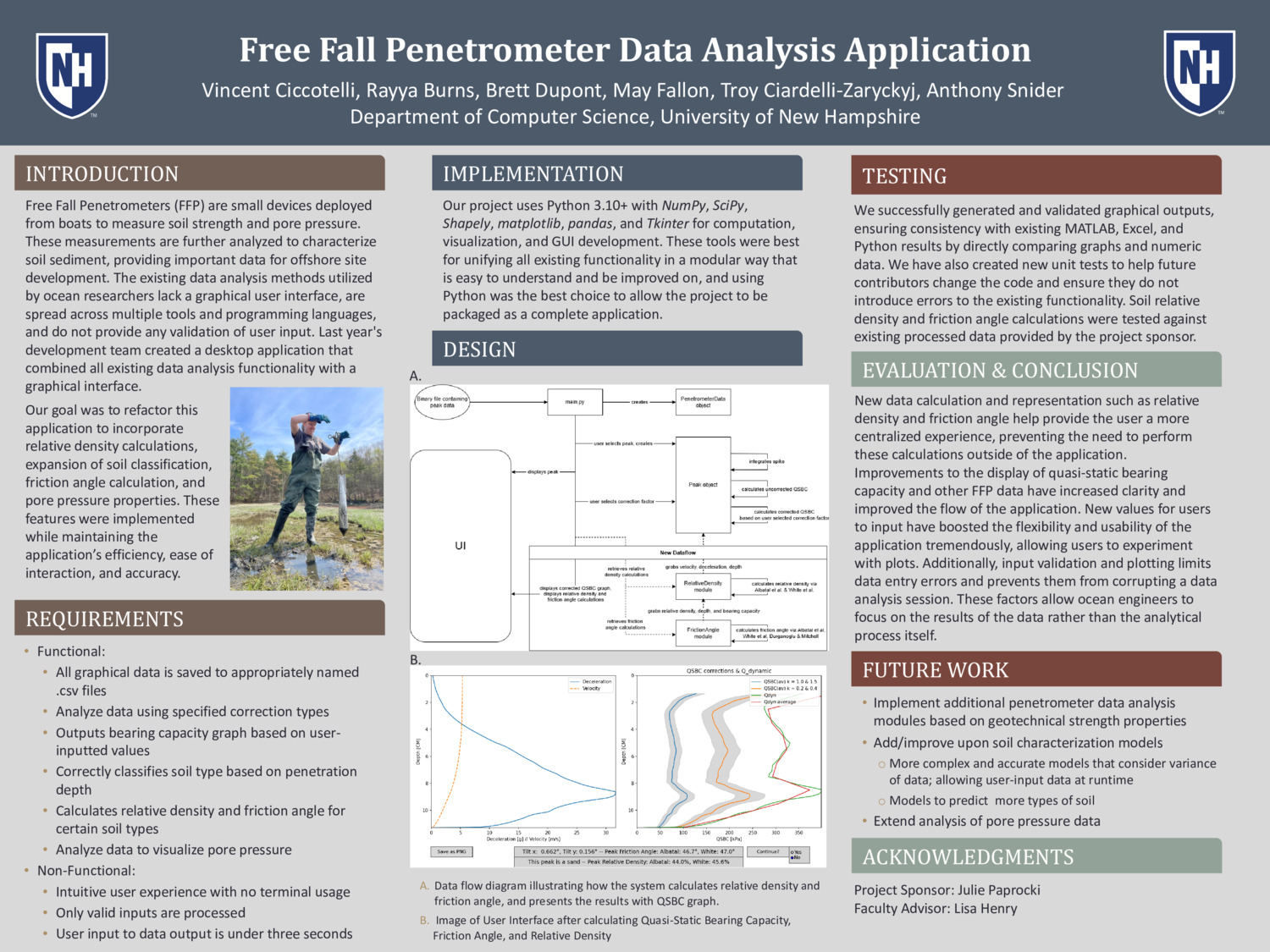 Free Fall Penetrometer Data Analysis Application by brd1051