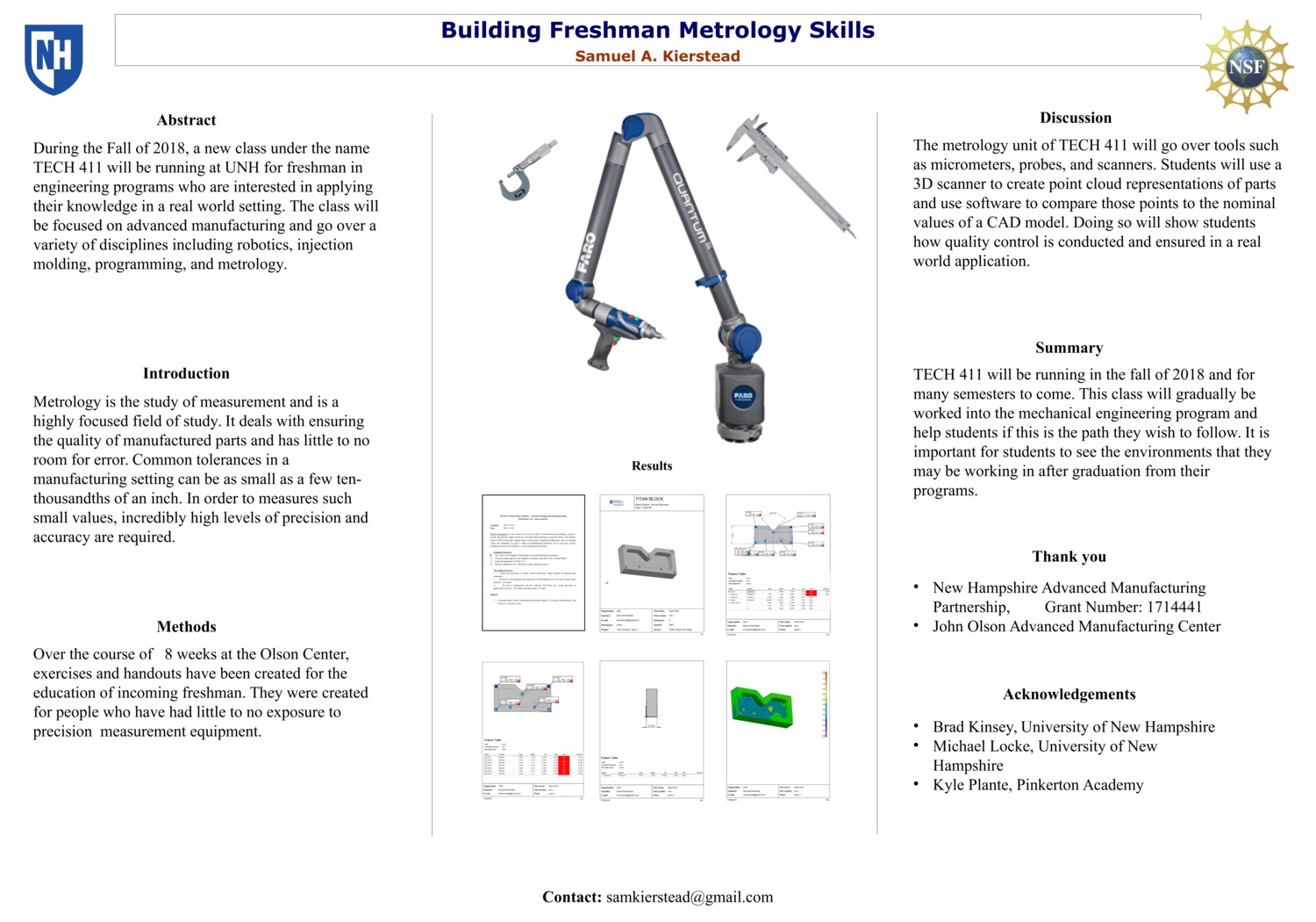 Building Freshman Metrology Skills by samkposters