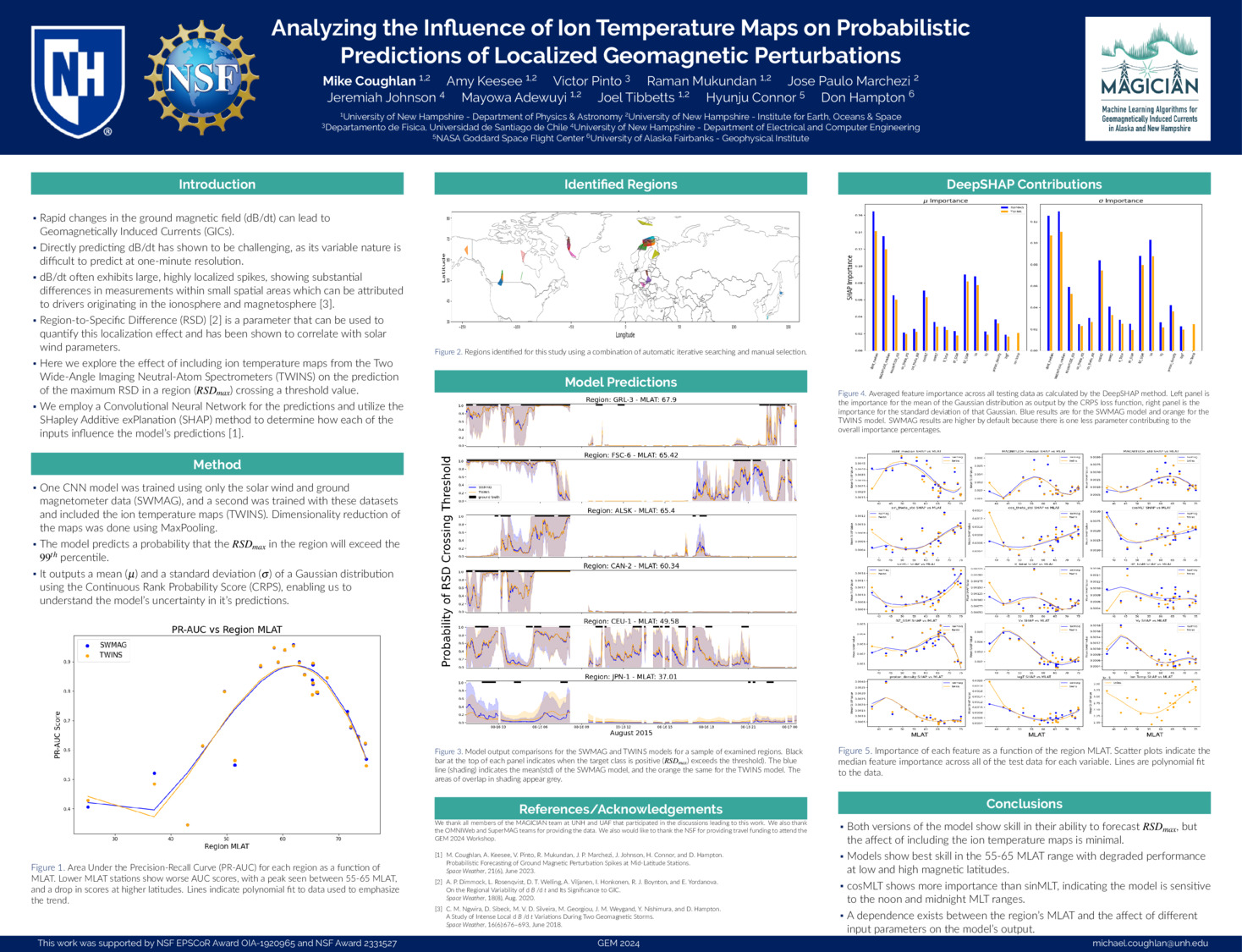 Analyzing The Influence Of Ion Temperature Maps On Probabilistic \\ Predictions Of Localized Geomagnetic Perturbations by mikecoughlan