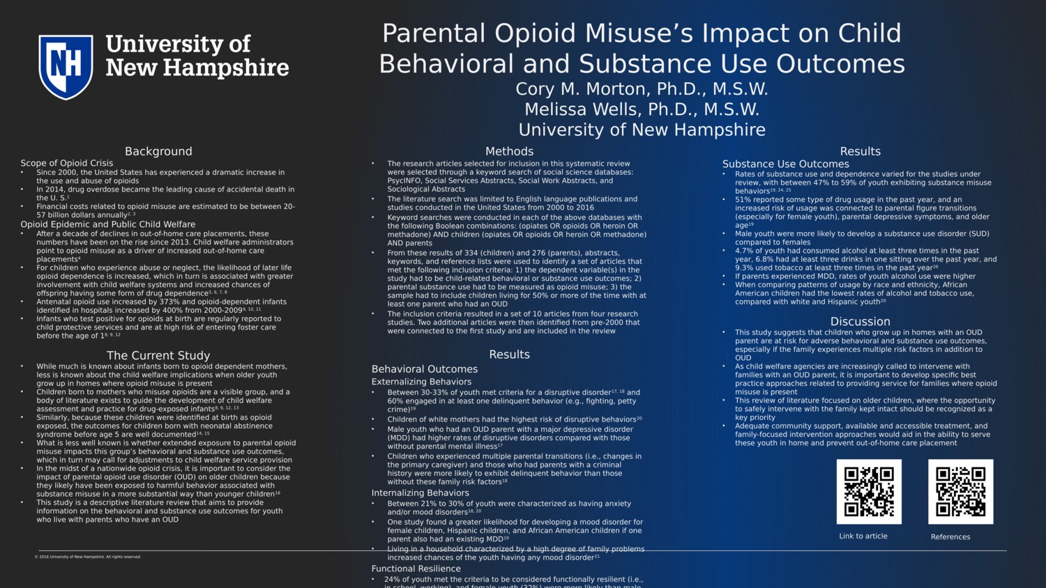Parental Opioid Misuse’S Impact On Child Behavioral And Substance Use Outcomes by cmm1061