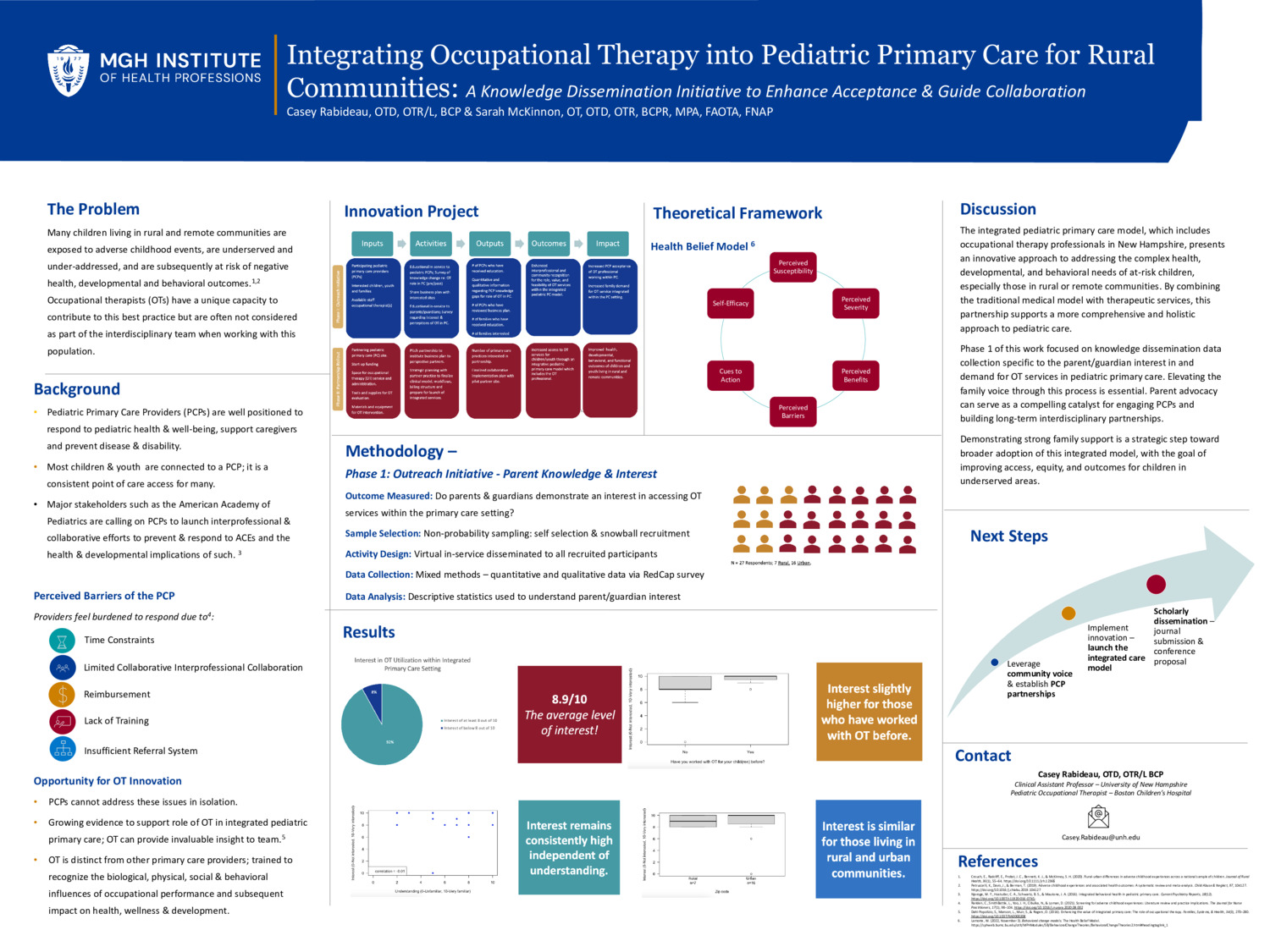 Integrating Occupational Therapy Into Pediatric Primary Care For Rural Communities: A Knowledge Dissemination Initiative To Enhance Acceptance & Guide Collaboration by clj54