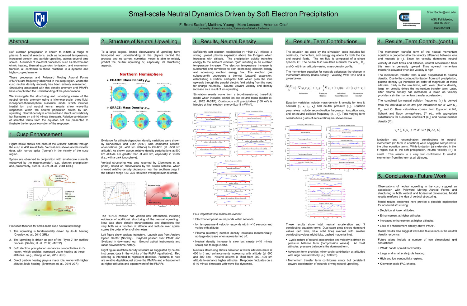 Small-Scale Neutral Dynamics Driven By Soft Electron Precipitation by bsadler