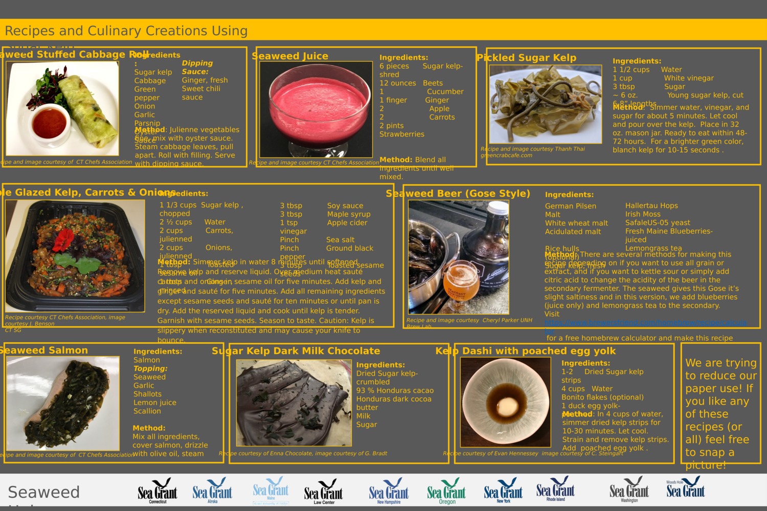 Recipes And Culinary Creations Using Sugar Kelp by gabriela