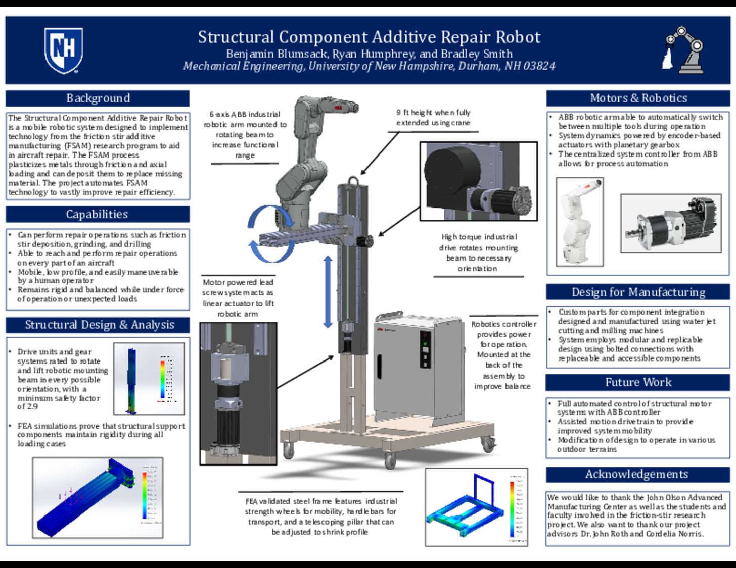 Structural Component Additive Repair Robot by Benjamin_Blumsack