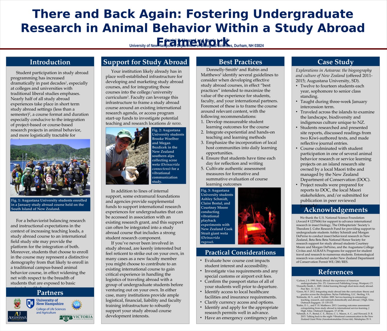 There And Back Again: Fostering Undergraduate Research In Animal Behavior Within A Study Abroad Framework by drh1011