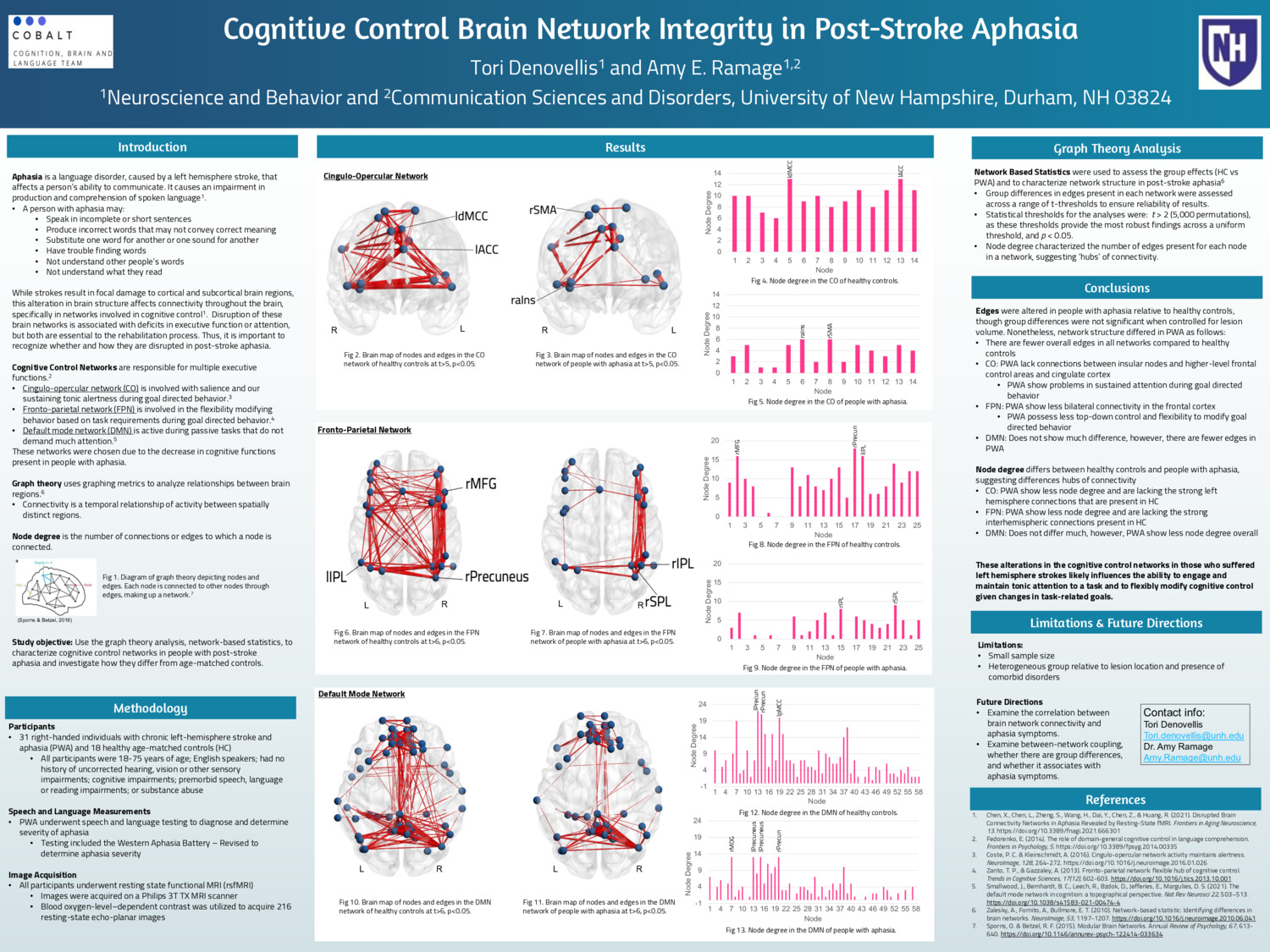 Cognitive Control Brain Network Integrity In Post-Stroke Aphasia by ved1009