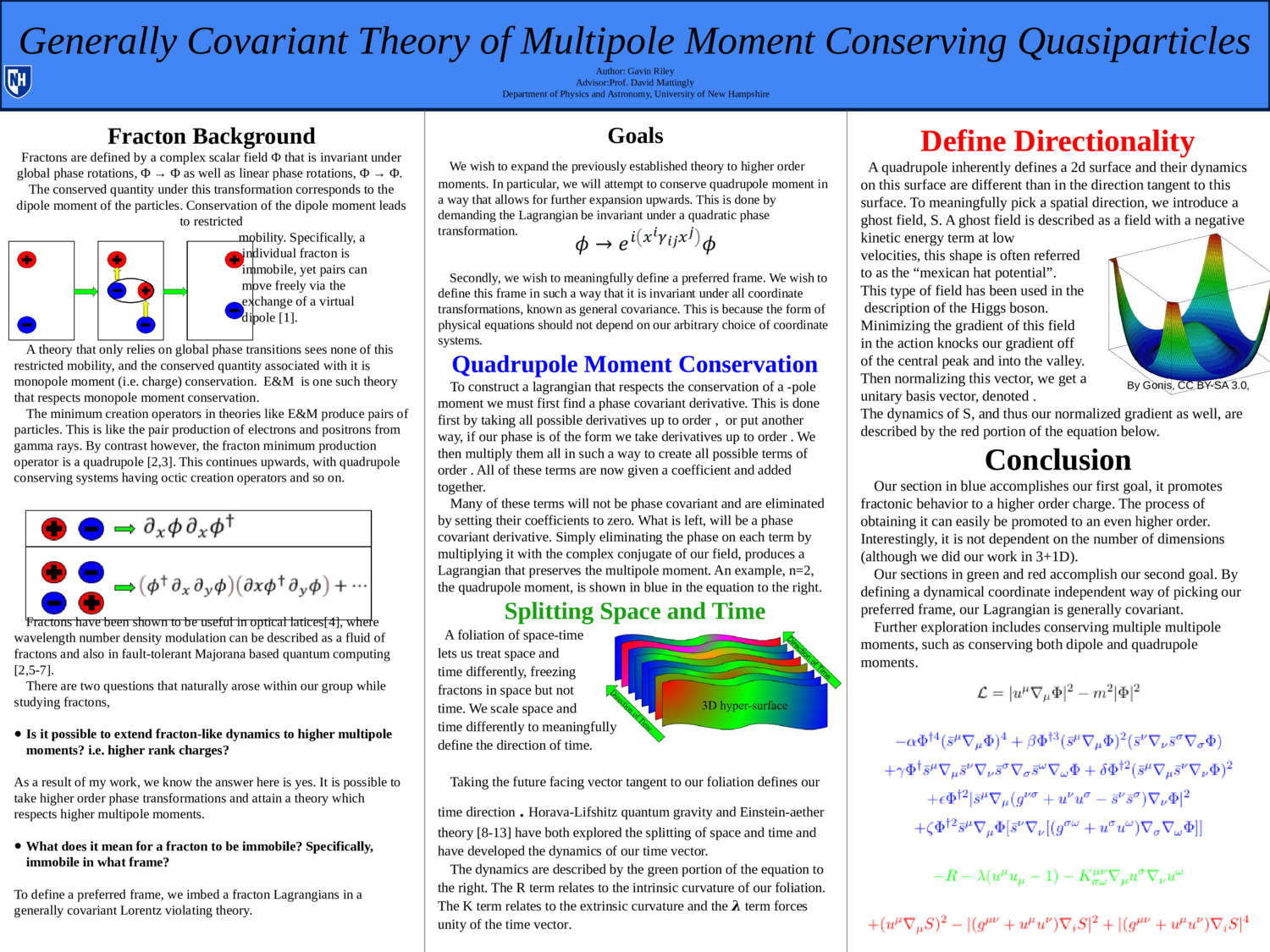 Generally Covariant Theory Of Multipole Moment Conserving Quasiparticles by ger1006